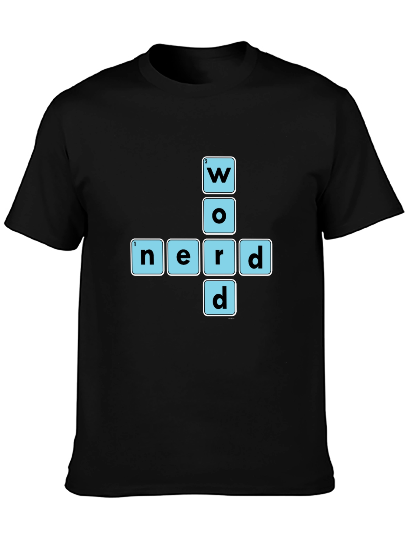 Word Nerd Graphic T-Shirt - Black Cotton Tee