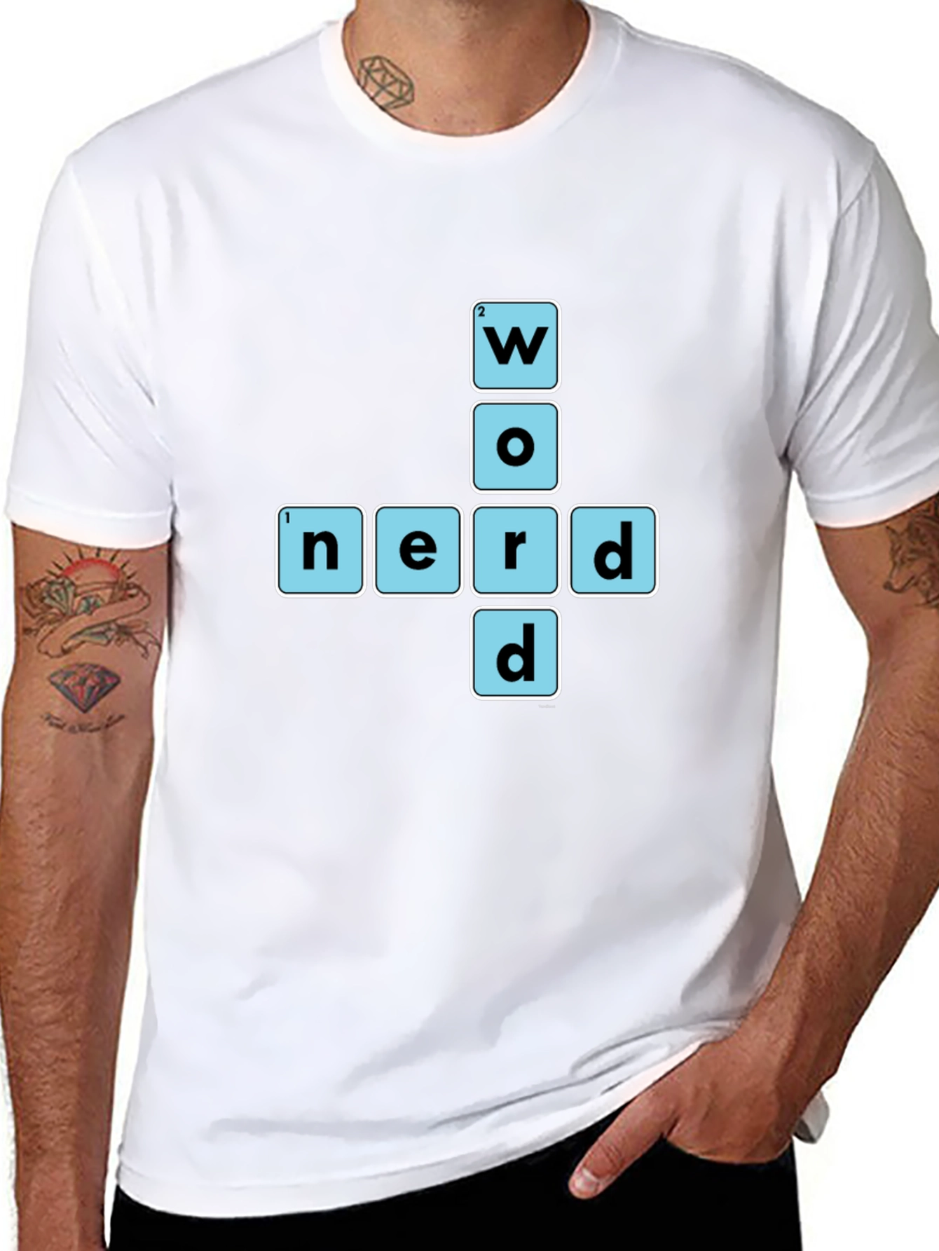 Word Nerd Graphic T-Shirt - Black Cotton Tee