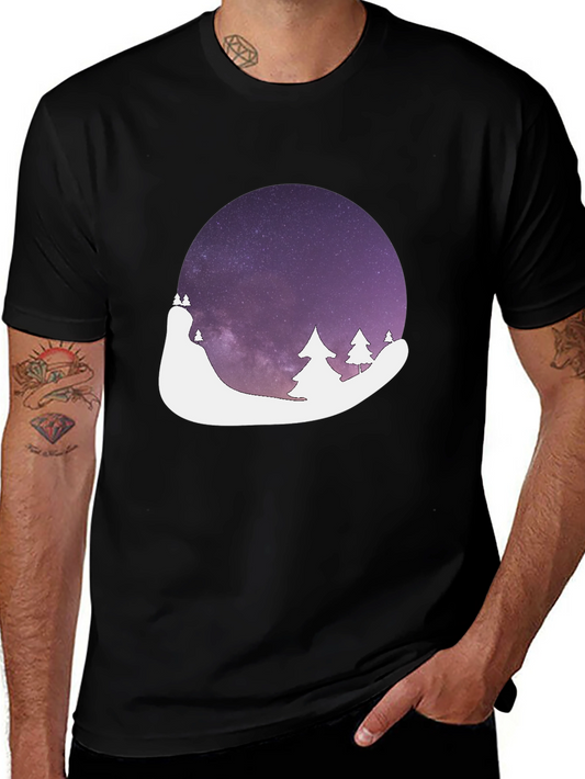 Night Sky Landscape Graphic Tee