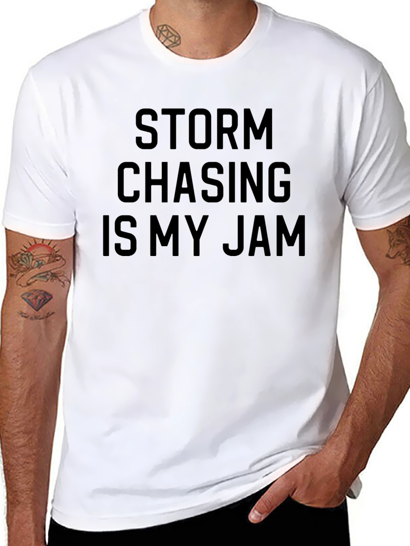 Storm Chasing is My Jam Black T-Shirt