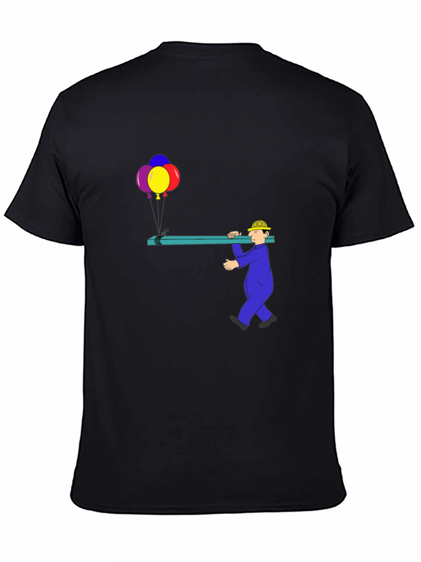 Construction Worker Carrying Wood T-Shirt
