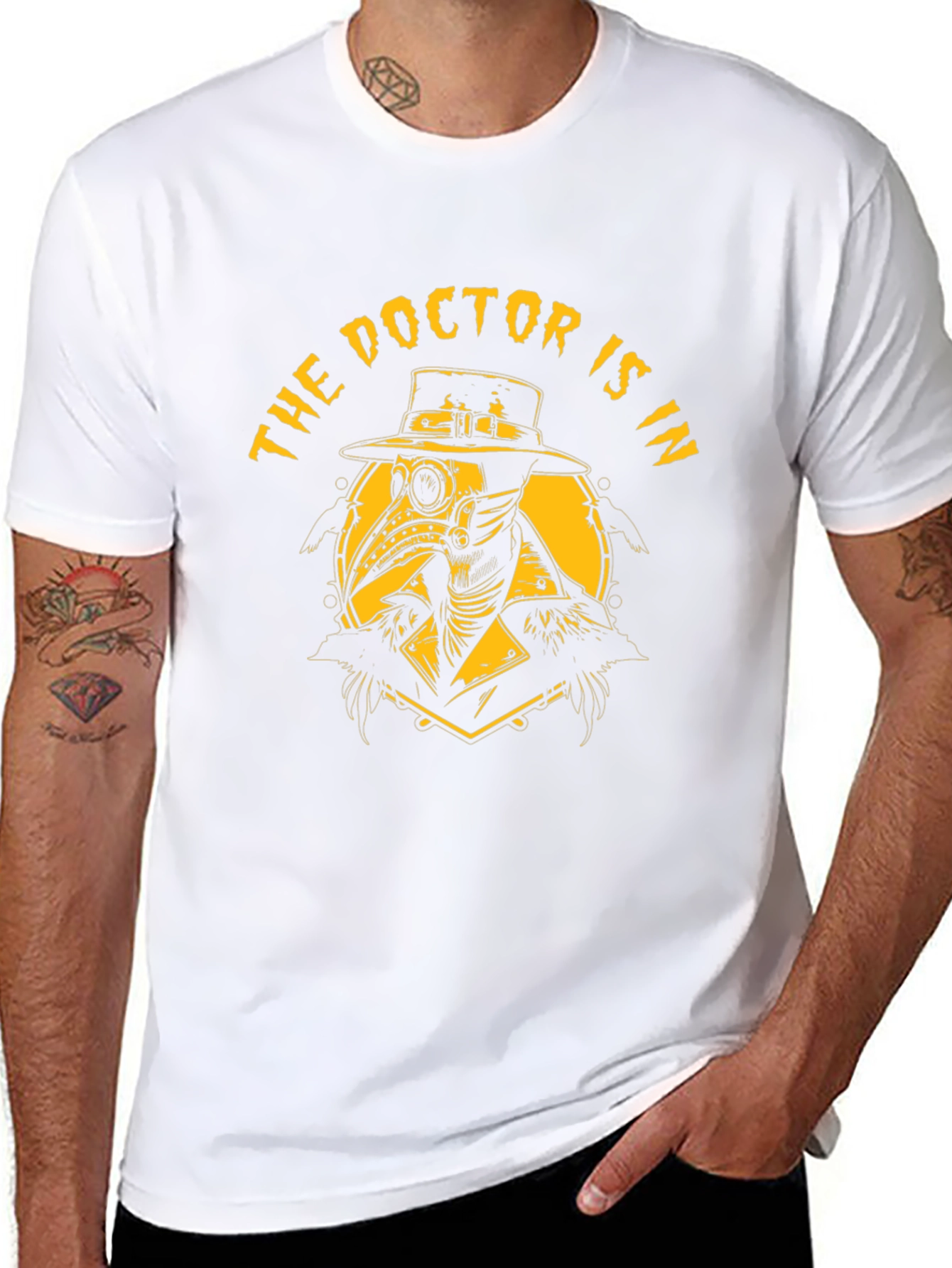 The Doctor Is In Plague Doctor T-Shirt