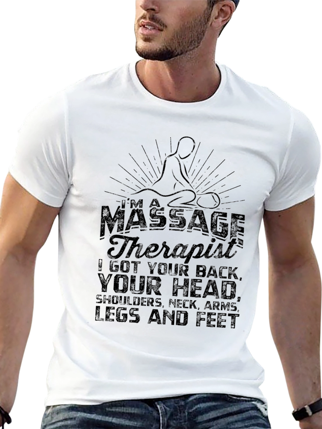 Massage Therapist Graphic T-Shirt - I Got Your Back