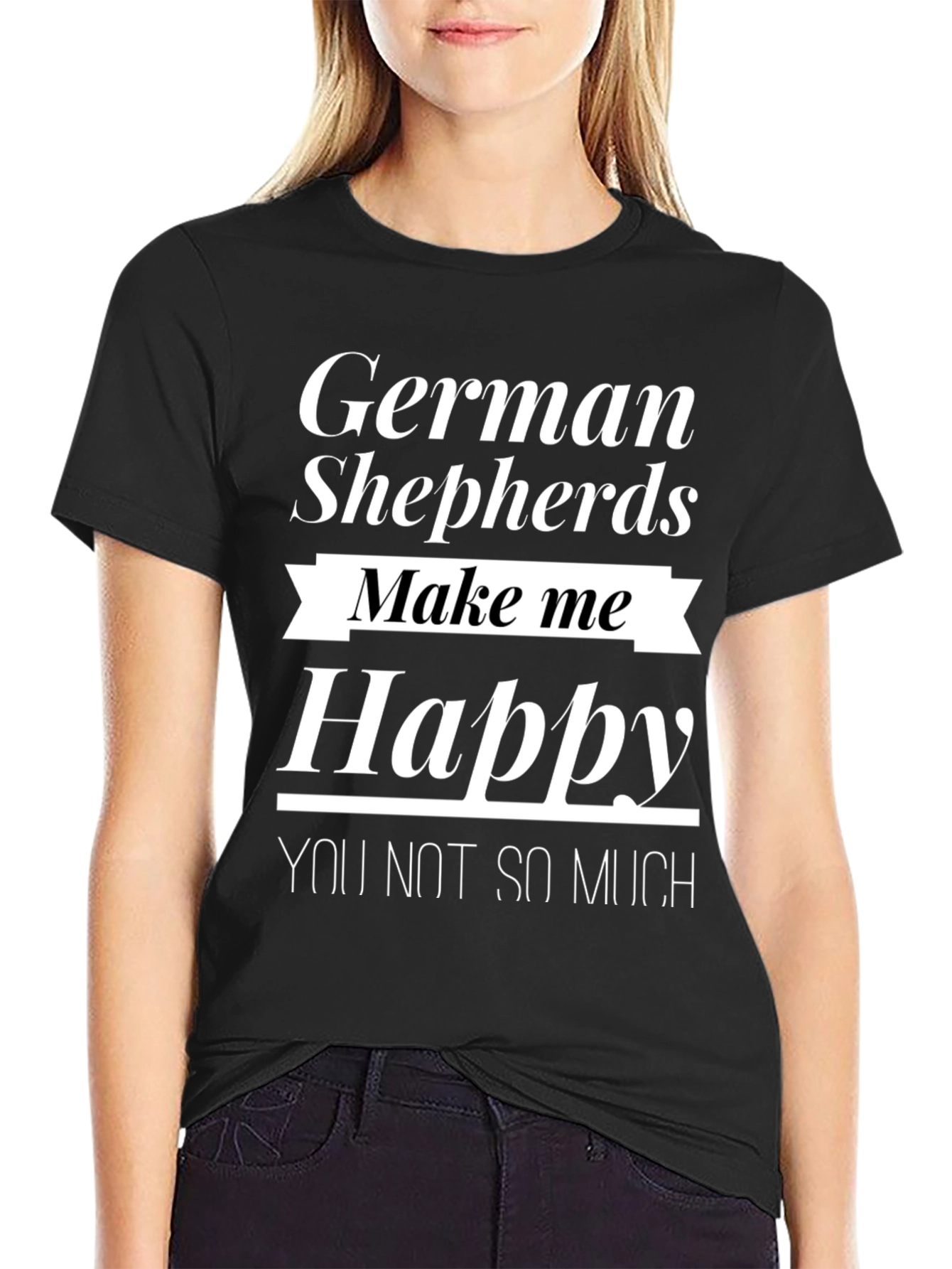 German Shepherds Make Me Happy Tee