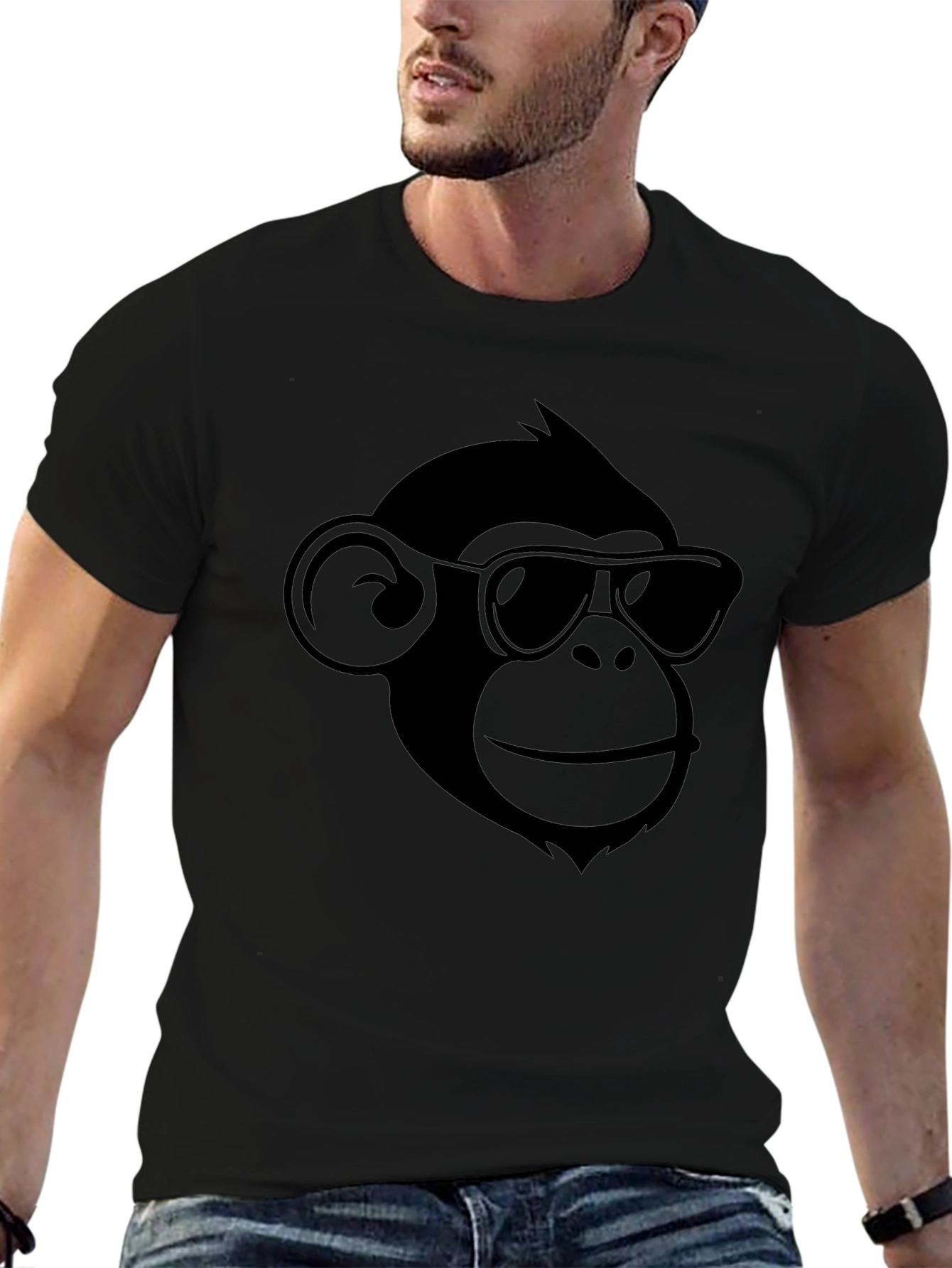 Cool Monkey Graphic T-Shirt