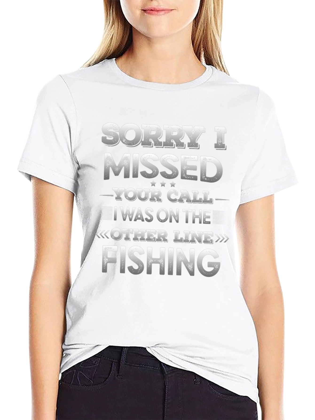 Sorry I Missed Your Call Fishing Graphic Tee