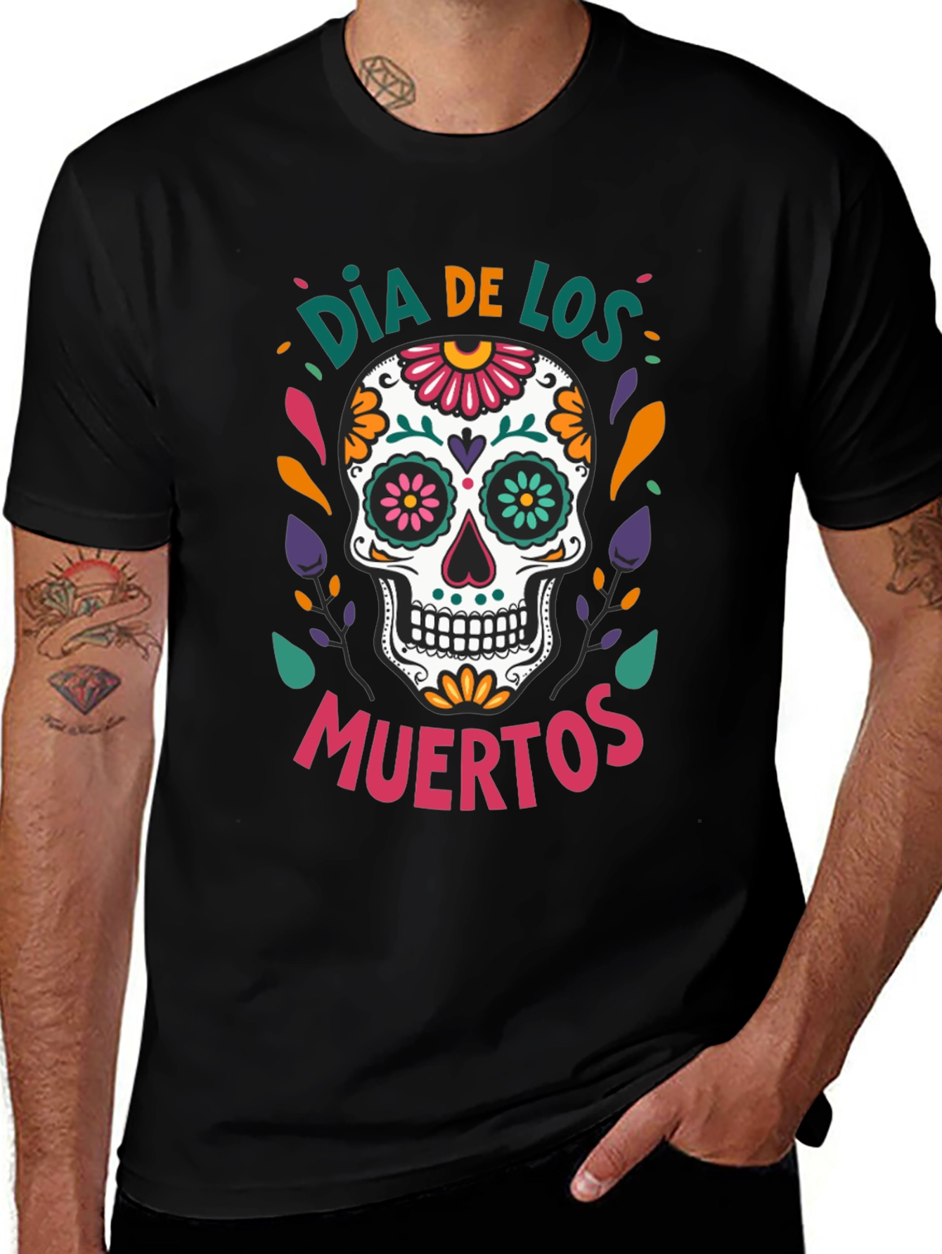 Dia De Los Muertos Sugar Skull T-Shirt