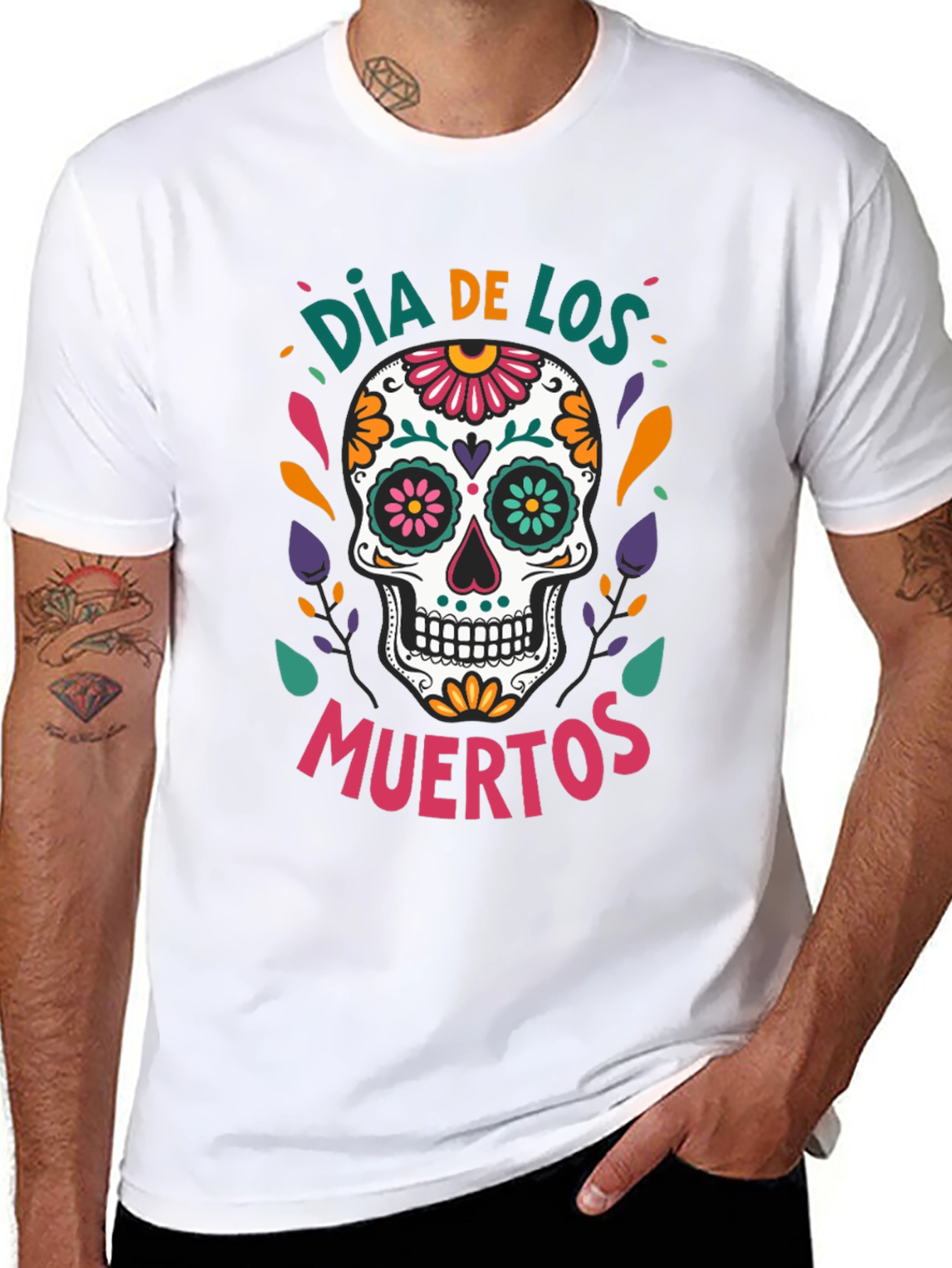 Dia De Los Muertos Sugar Skull T-Shirt