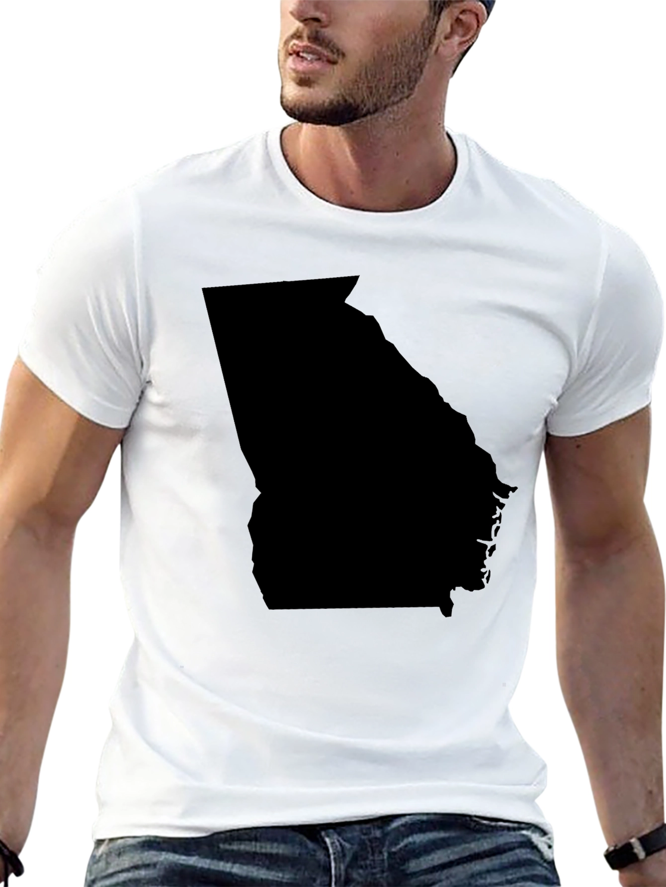 Georgia State Outline Graphic T-Shirt - Unisex