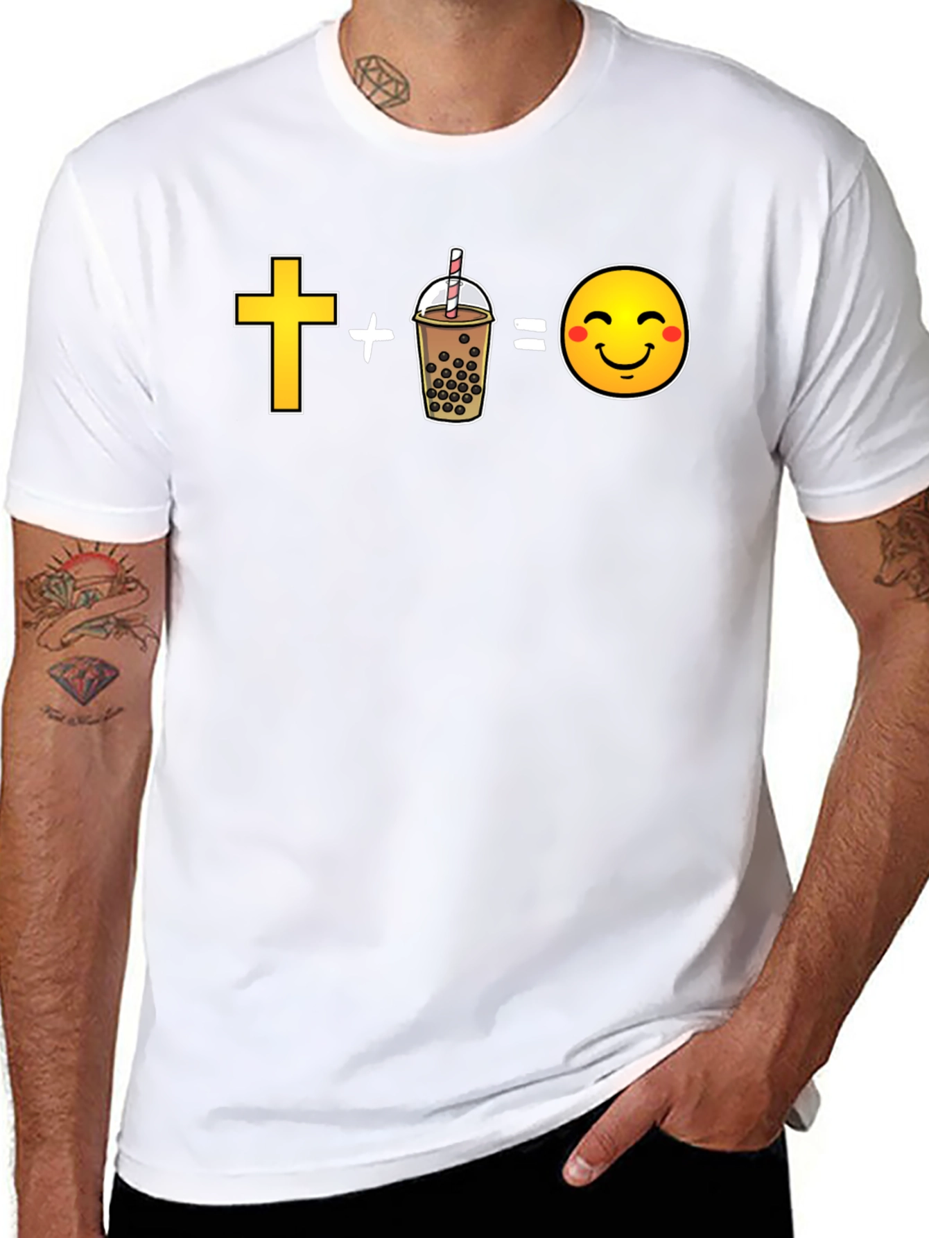 Faith and Boba Happiness Graphic Tee