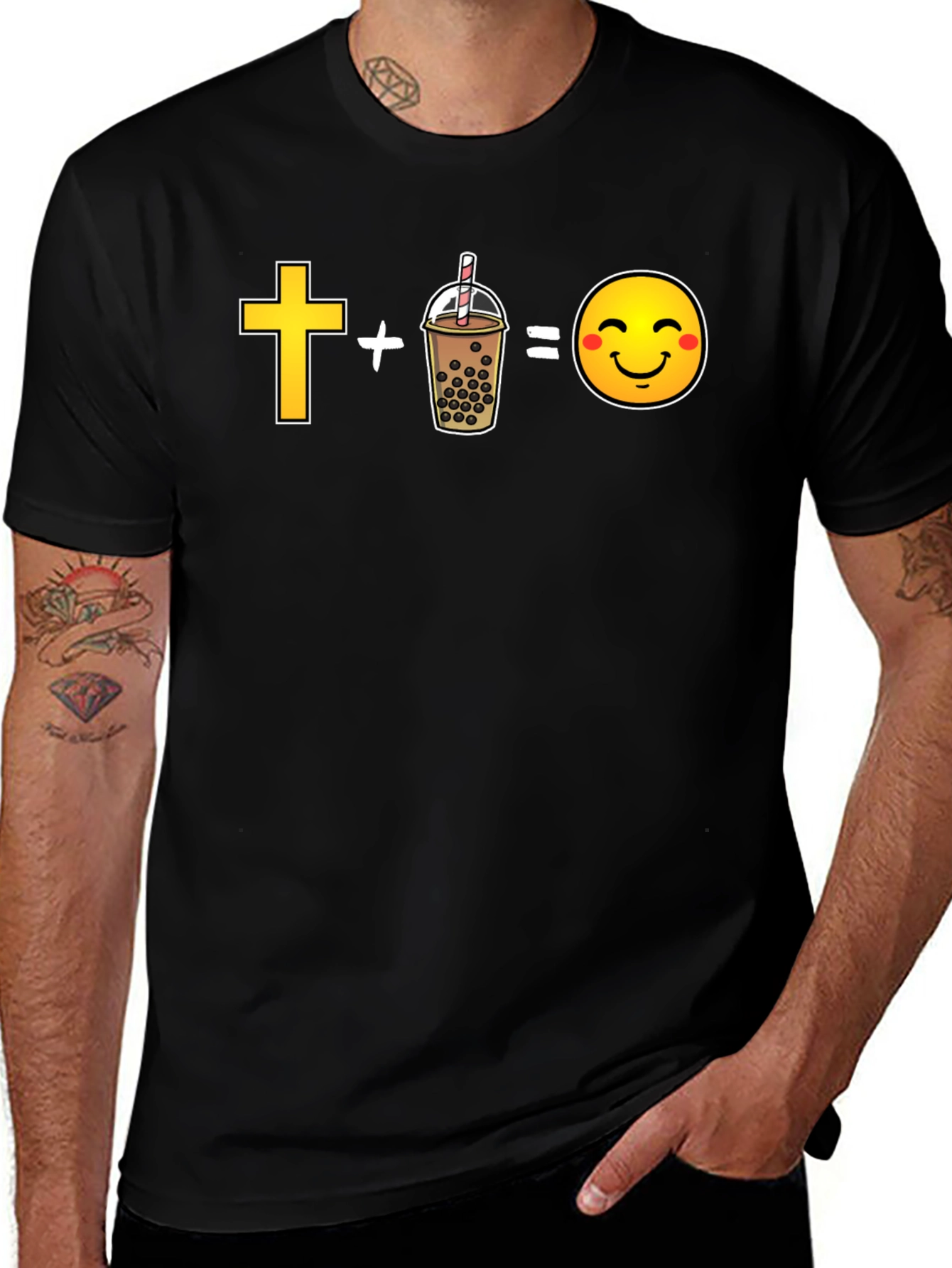 Faith and Boba Happiness Graphic Tee