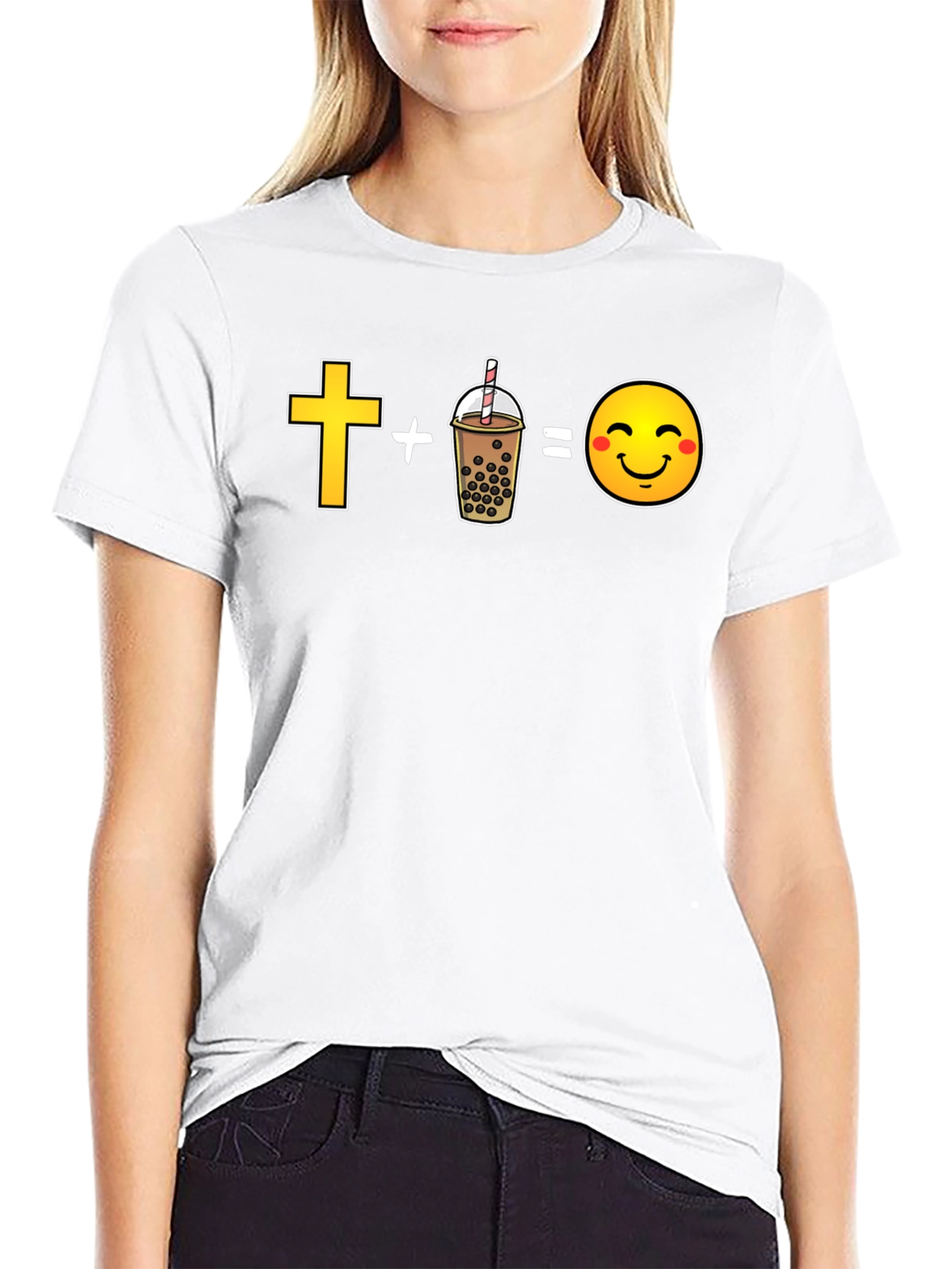 Faith and Boba Happiness Graphic Tee