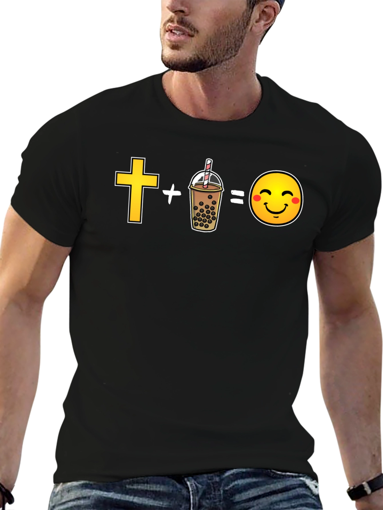 Faith and Boba Happiness Graphic Tee