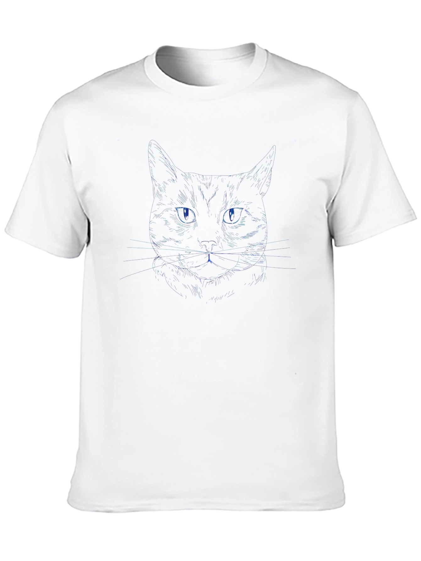 Mystic Cat Graphic Tee - Soft Black Cotton