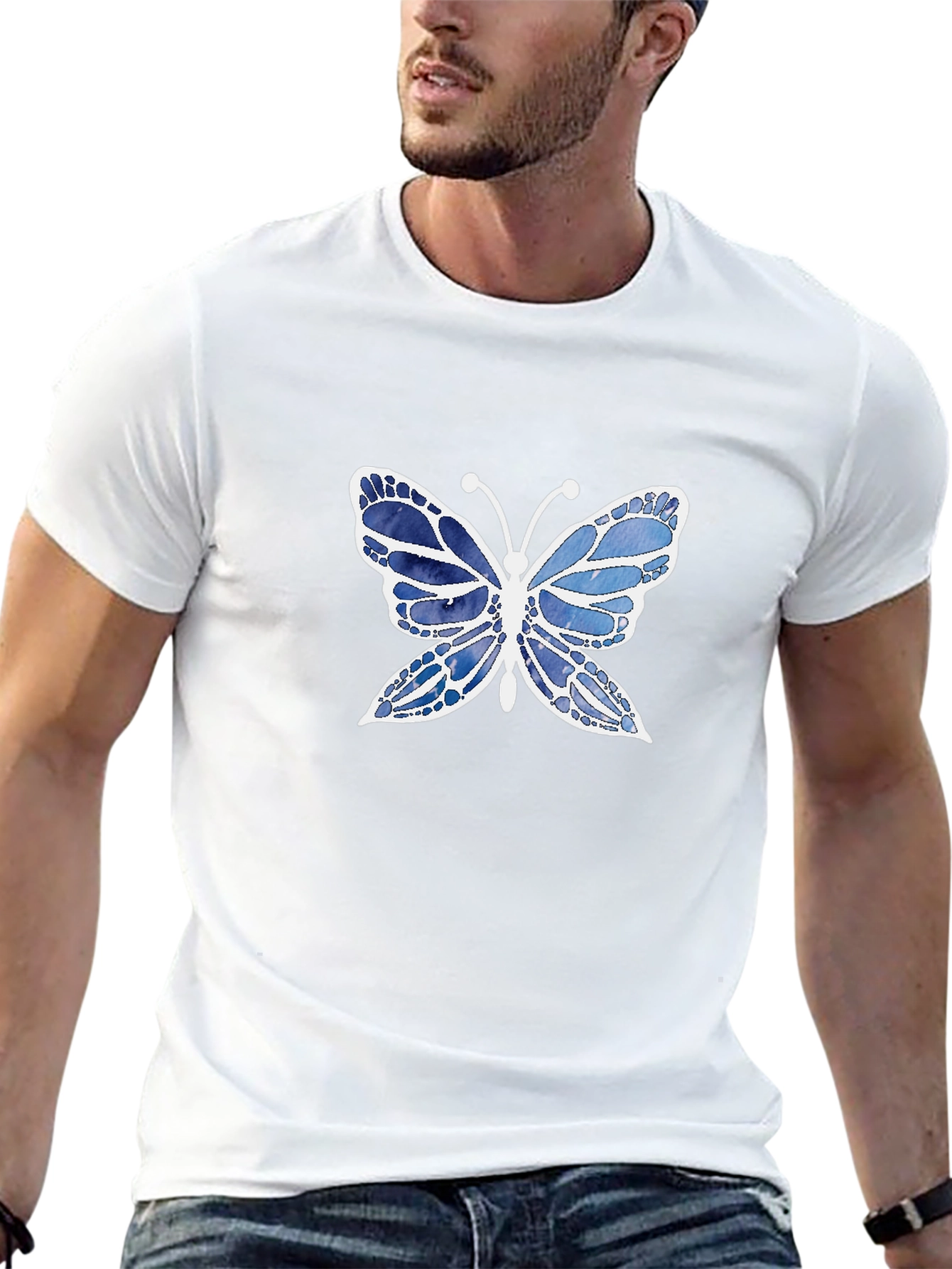 Butterfly Graphic Black T-Shirt