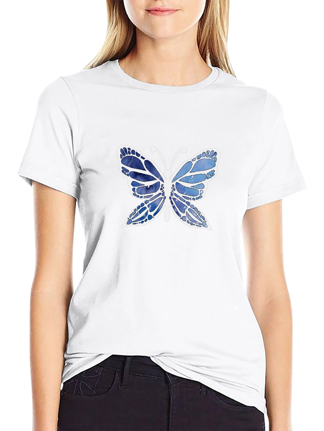 Butterfly Graphic Black T-Shirt