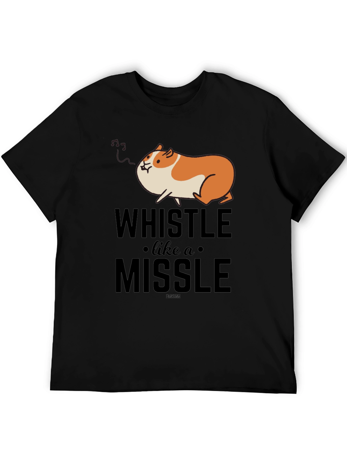 Whistle Like a Missile Funny Guinea Pig T-Shirt