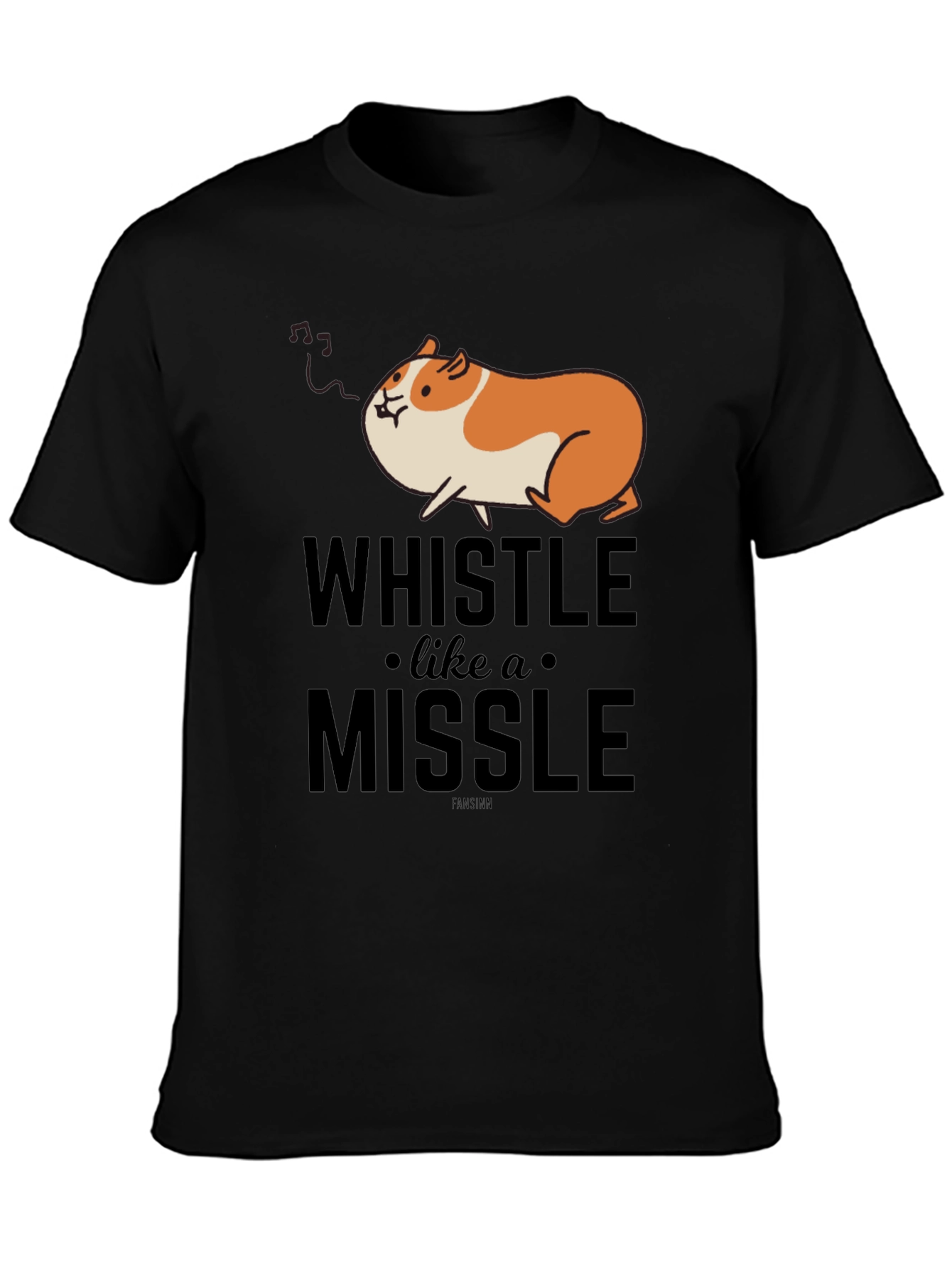 Whistle Like a Missile Funny Guinea Pig T-Shirt