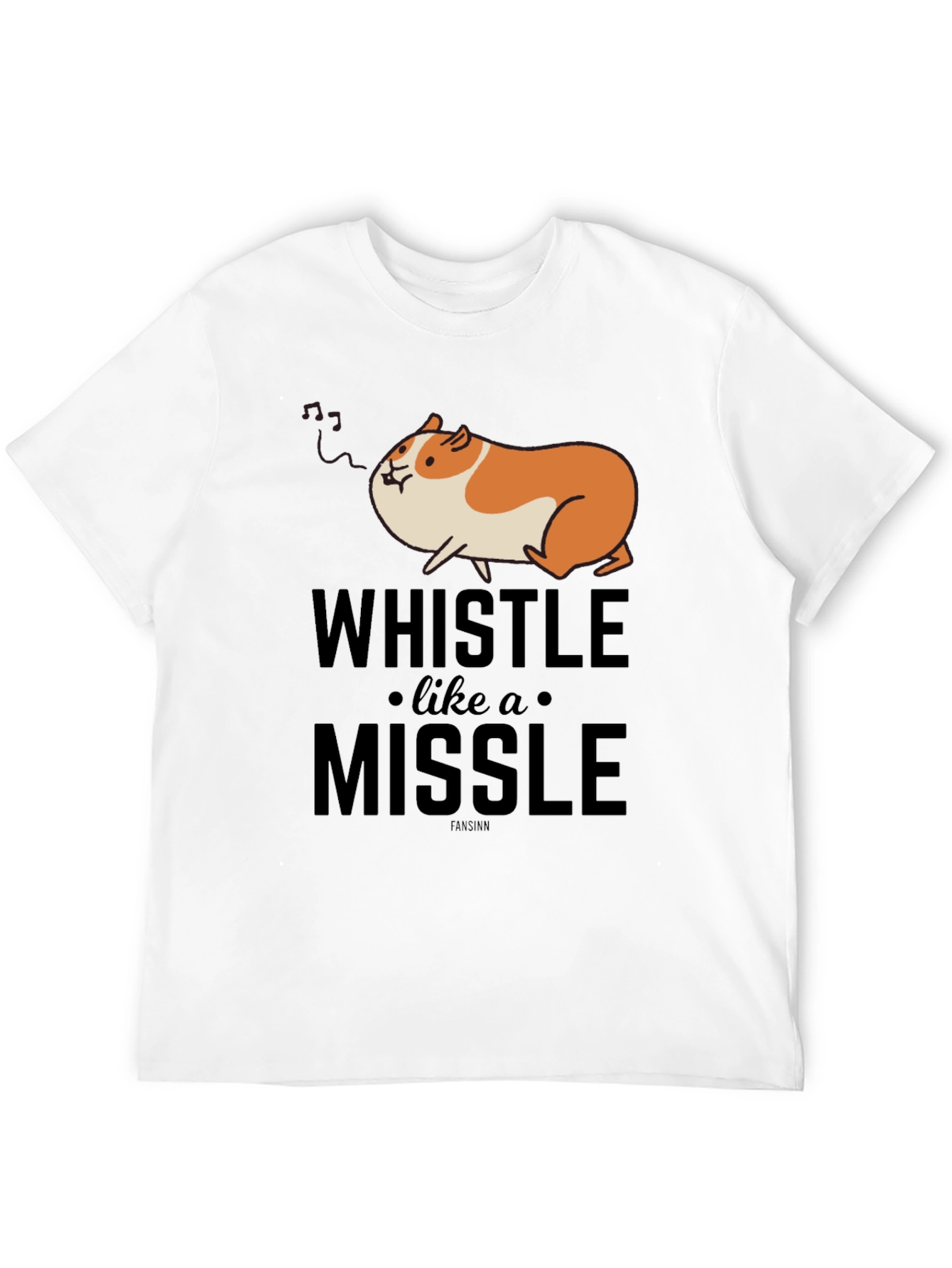 Whistle Like a Missile Funny Guinea Pig T-Shirt