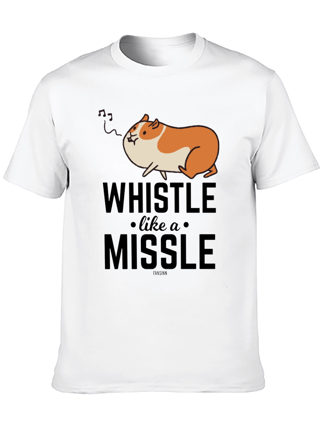 Whistle Like a Missile Funny Guinea Pig T-Shirt
