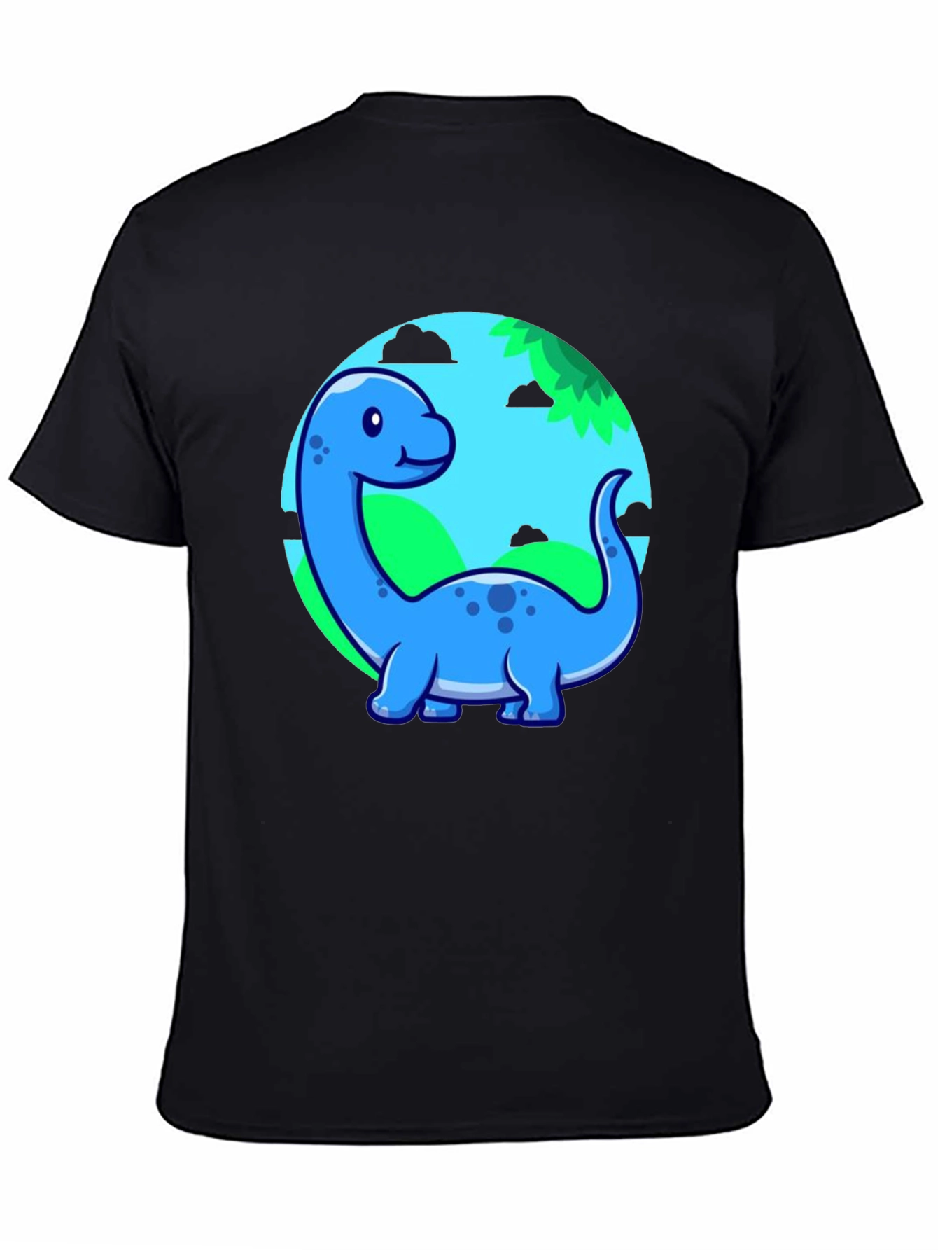 Cute Blue Cartoon Dinosaur T-Shirt
