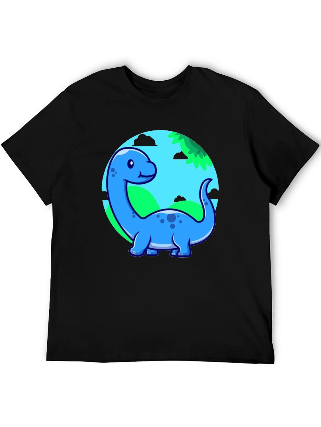 Cute Blue Cartoon Dinosaur T-Shirt