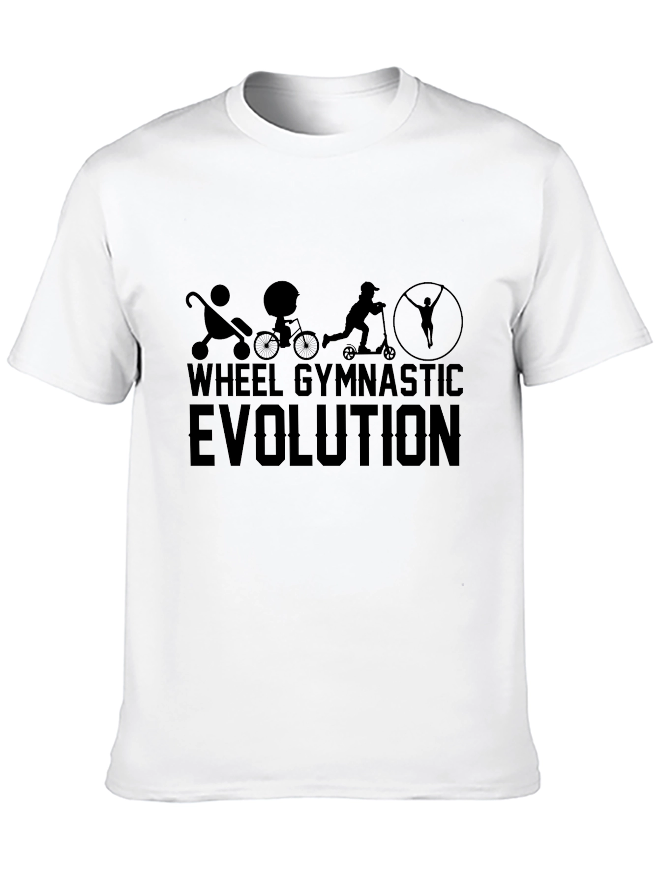 Wheel Gymnastic Evolution Black T-Shirt