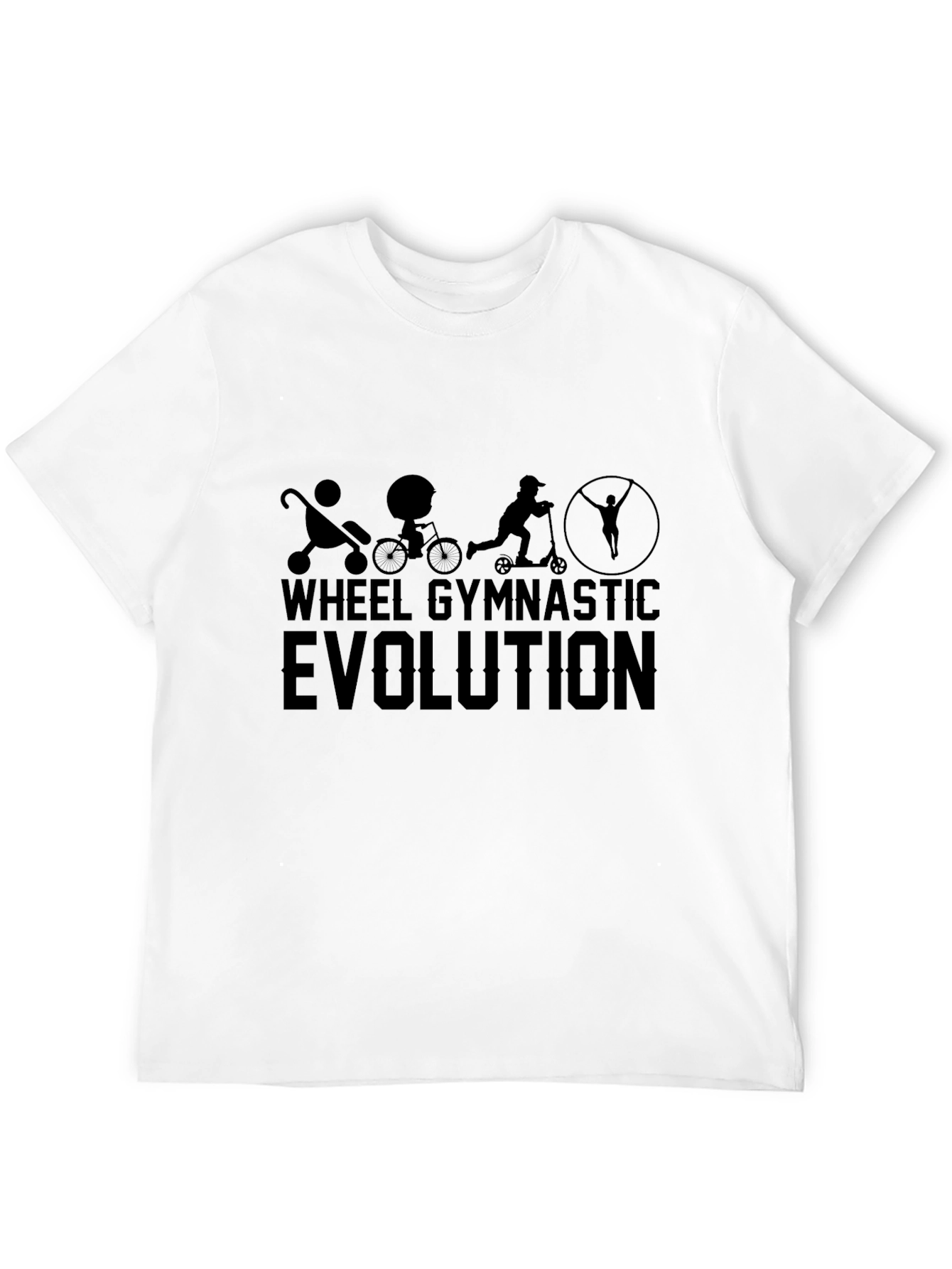 Wheel Gymnastic Evolution Black T-Shirt