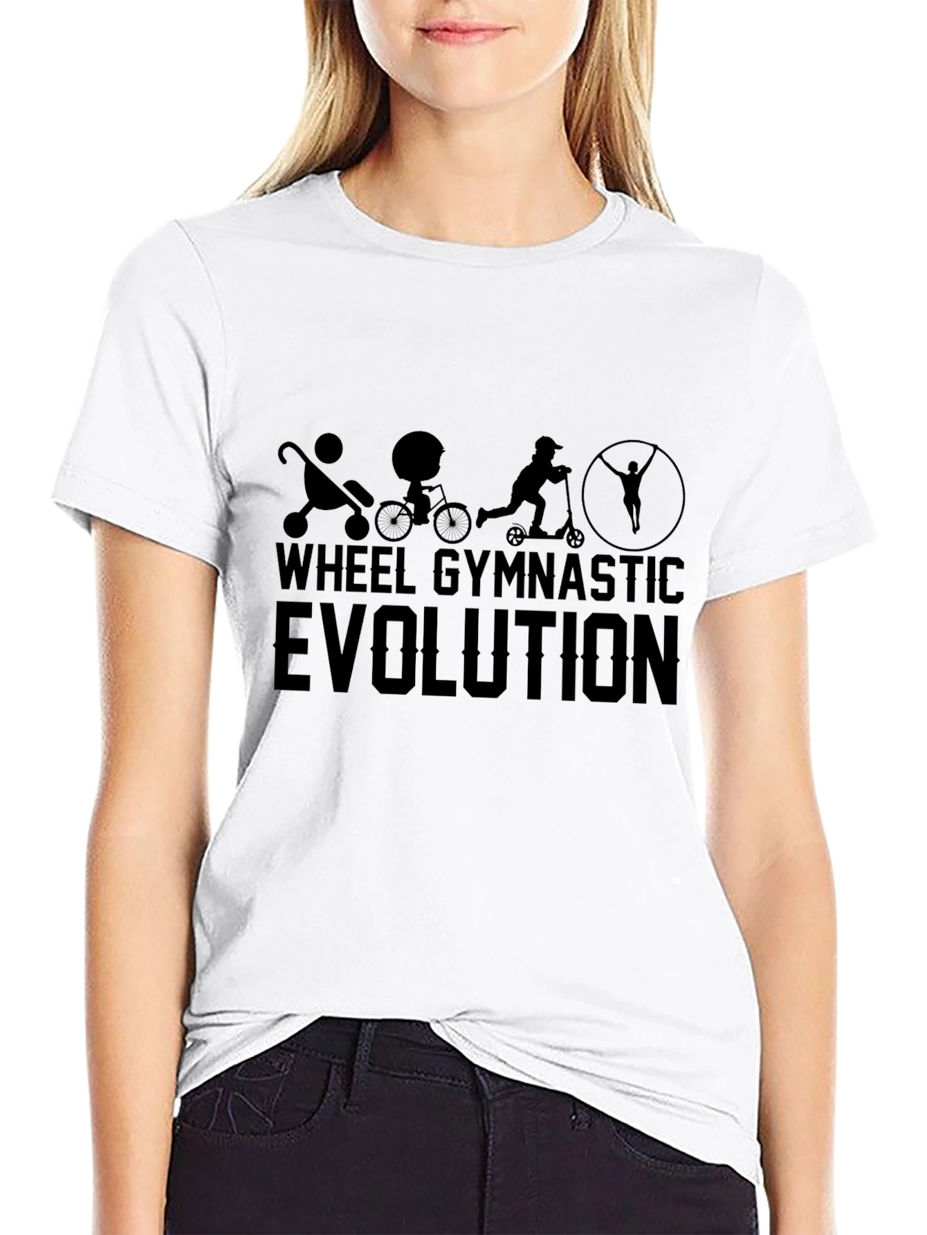 Wheel Gymnastic Evolution Black T-Shirt