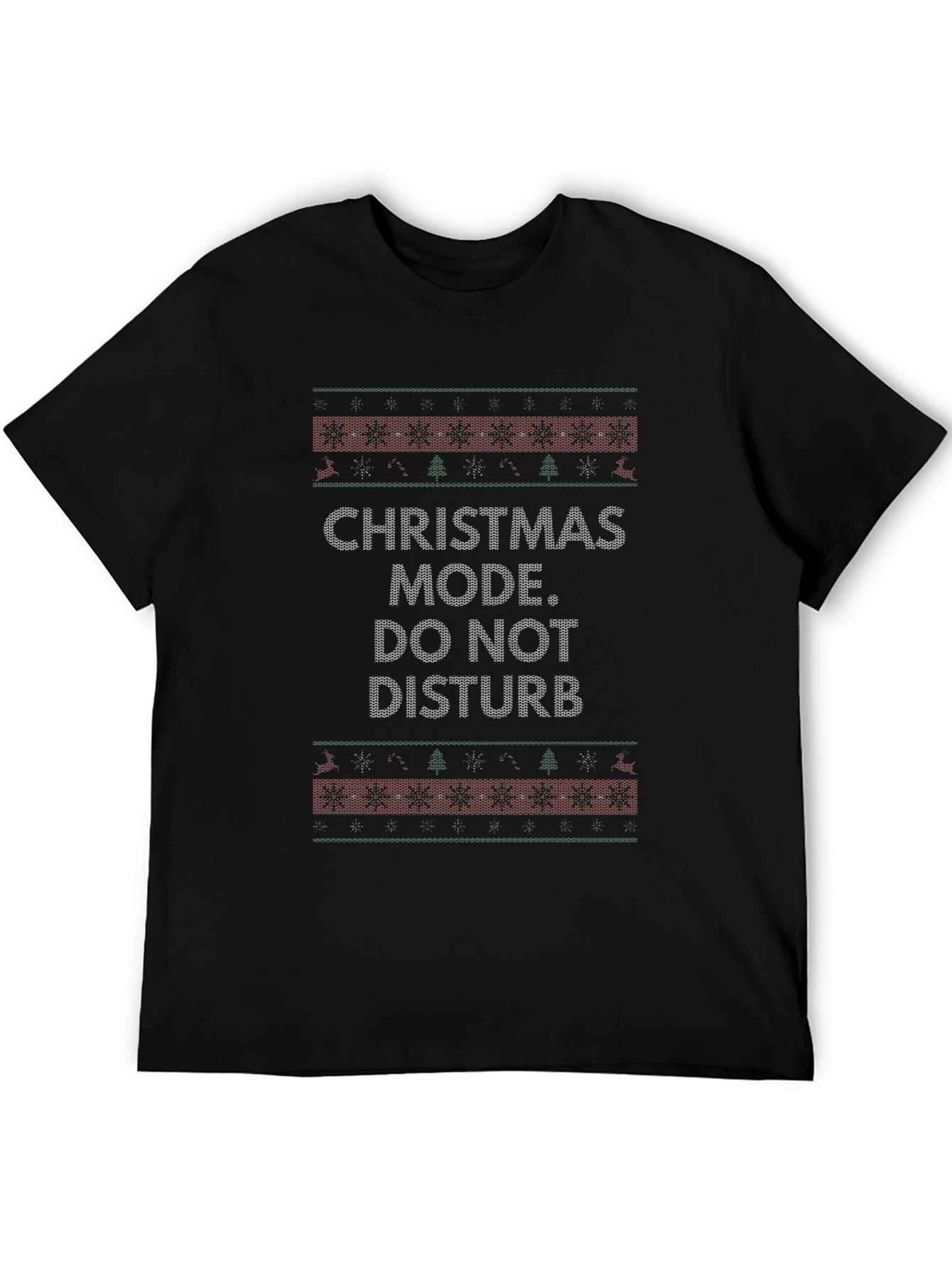 Christmas Mode Do Not Disturb Graphic Tee Shirt