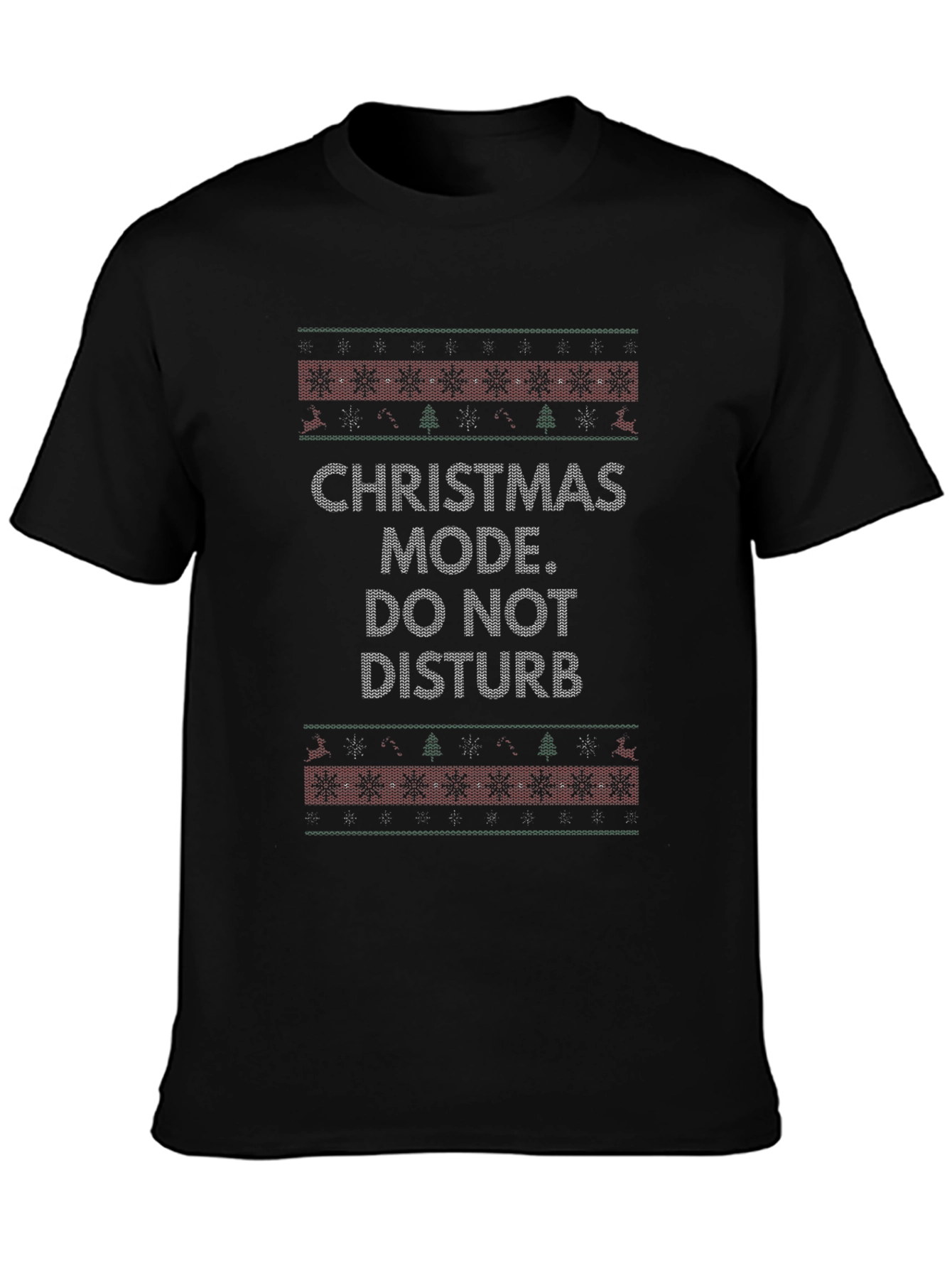 Christmas Mode Do Not Disturb Graphic Tee Shirt