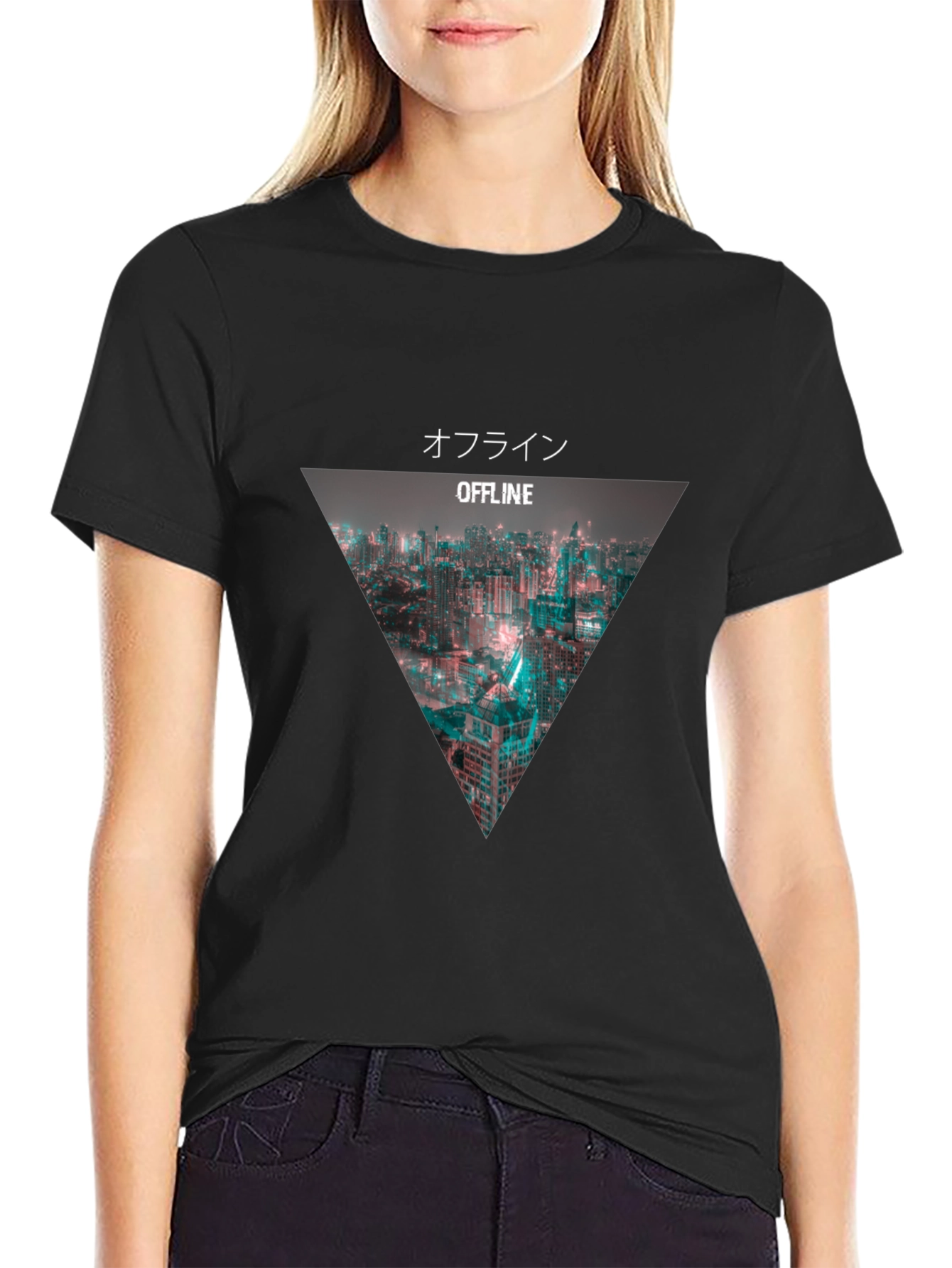 Offline Cityscape Graphic Tee - Urban Style