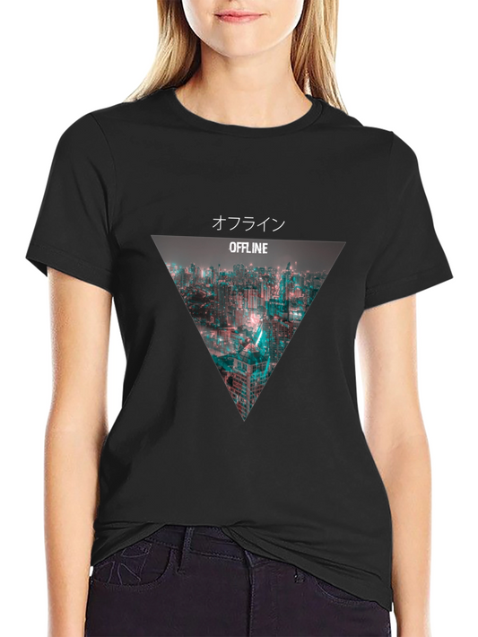 Offline Cityscape Graphic Tee - Urban Style