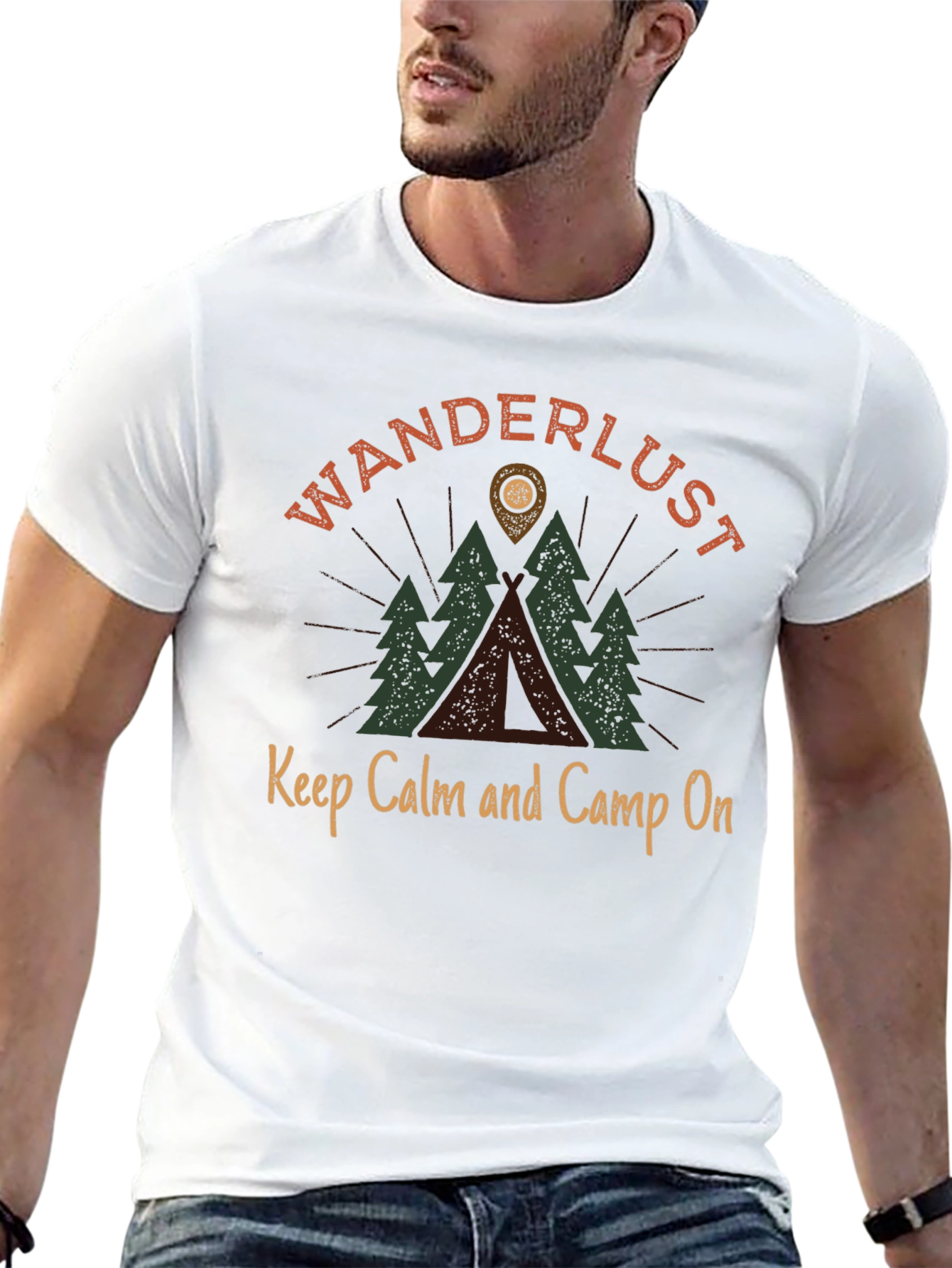Wanderlust Camping Graphic Tee