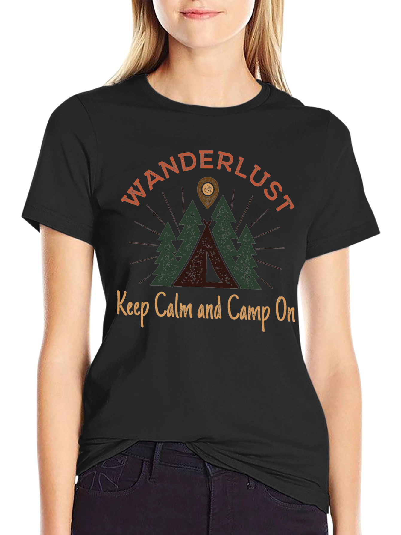 Wanderlust Camping Graphic Tee
