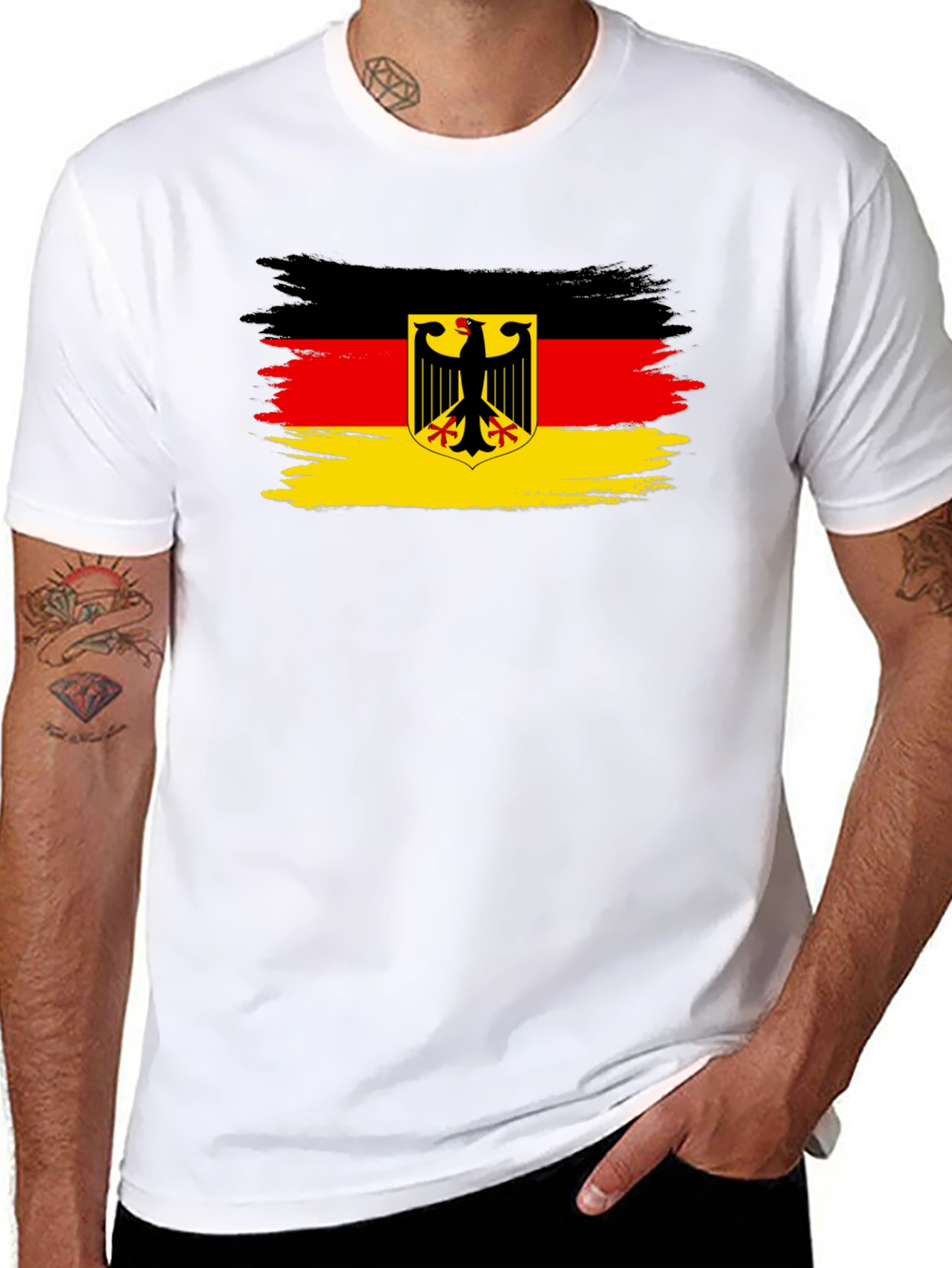Germany Flag T-Shirt - Mens Black Tee