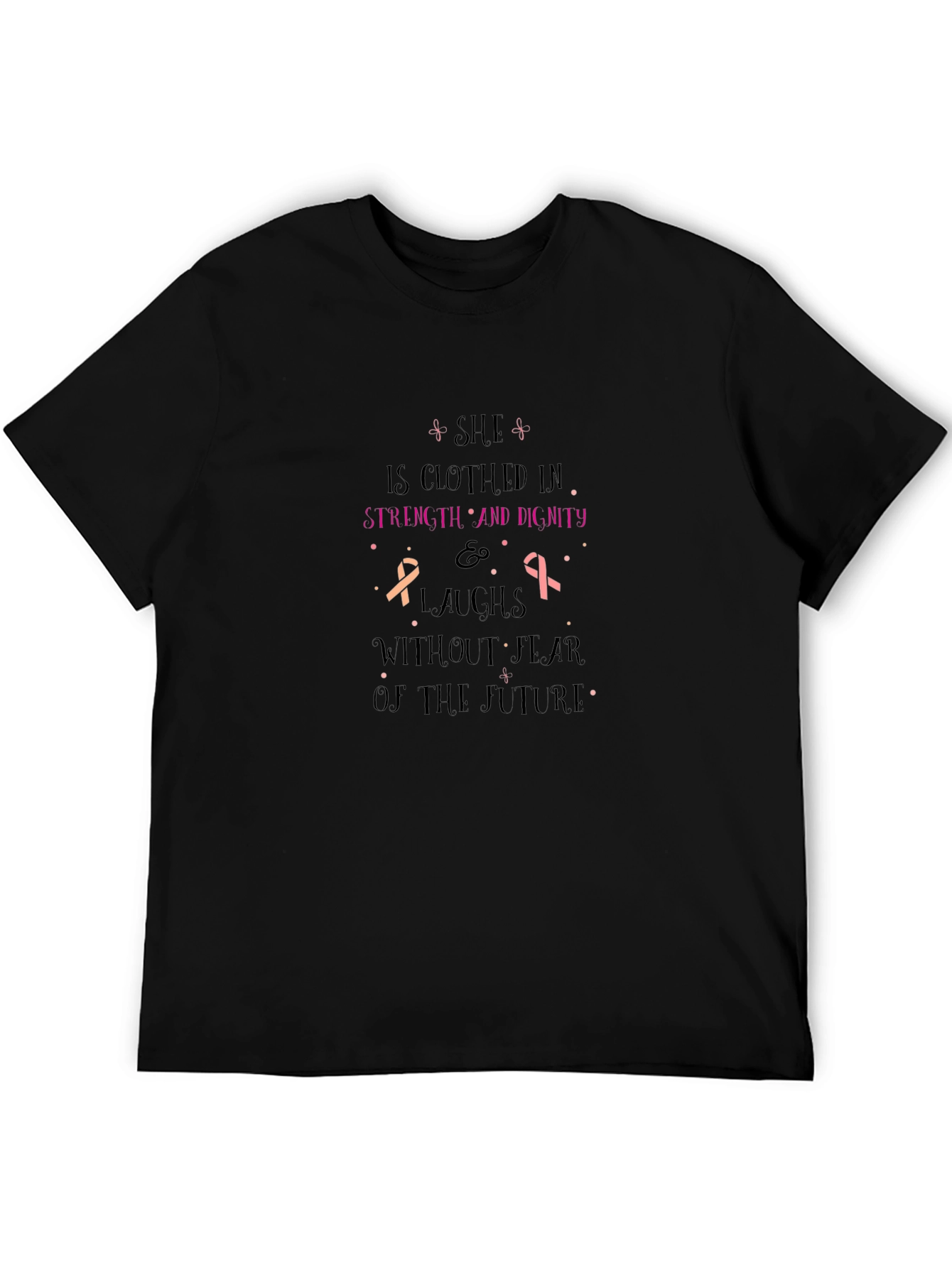 Strength & Dignity Breast Cancer Awareness T-Shirt