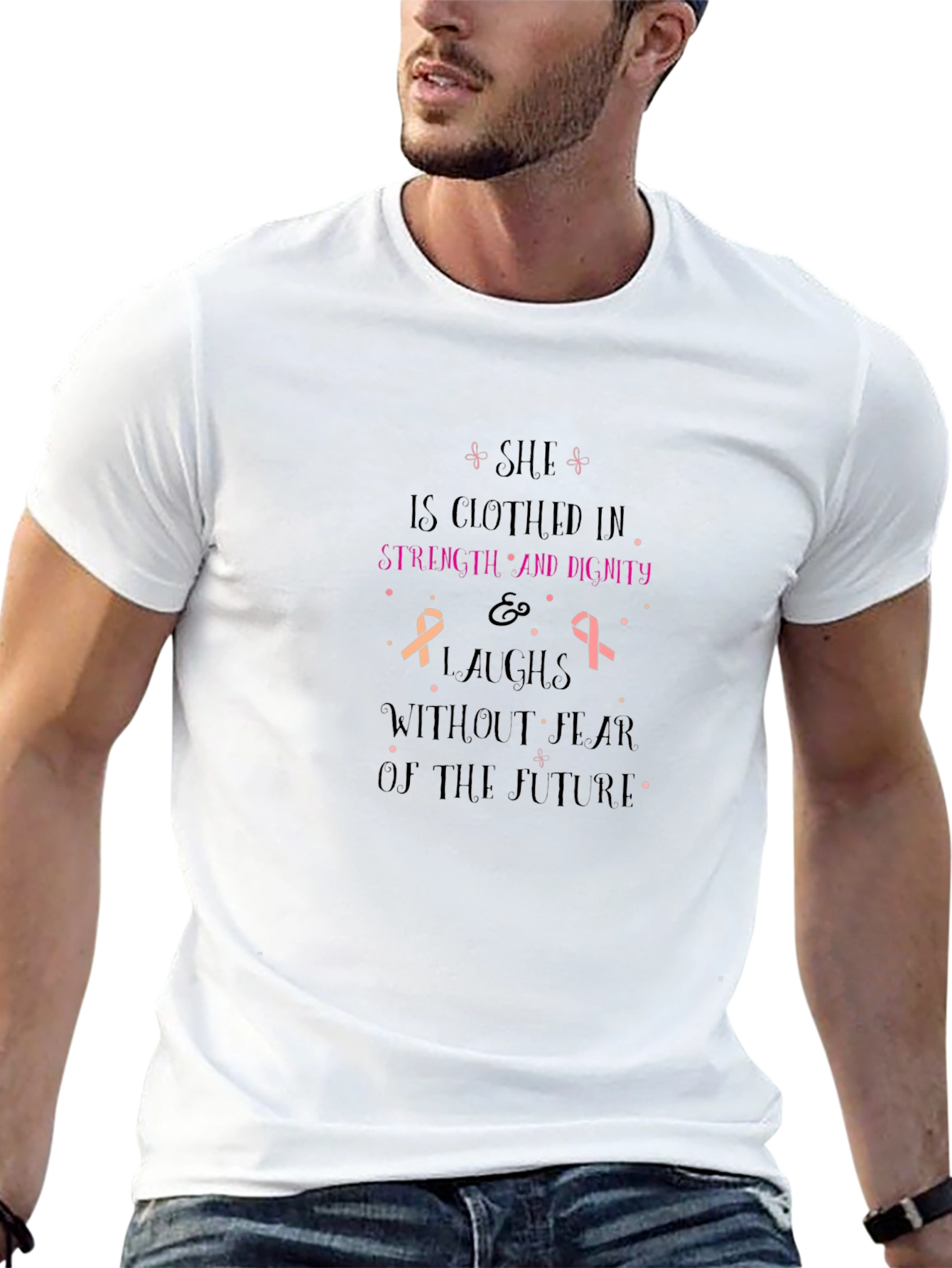 Strength & Dignity Breast Cancer Awareness T-Shirt