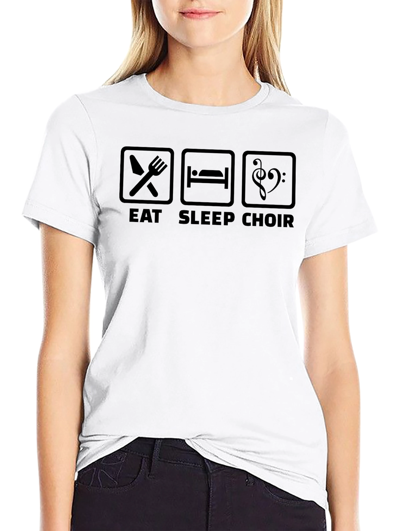 Eat Sleep Choir T-Shirt - Music Lover Tee