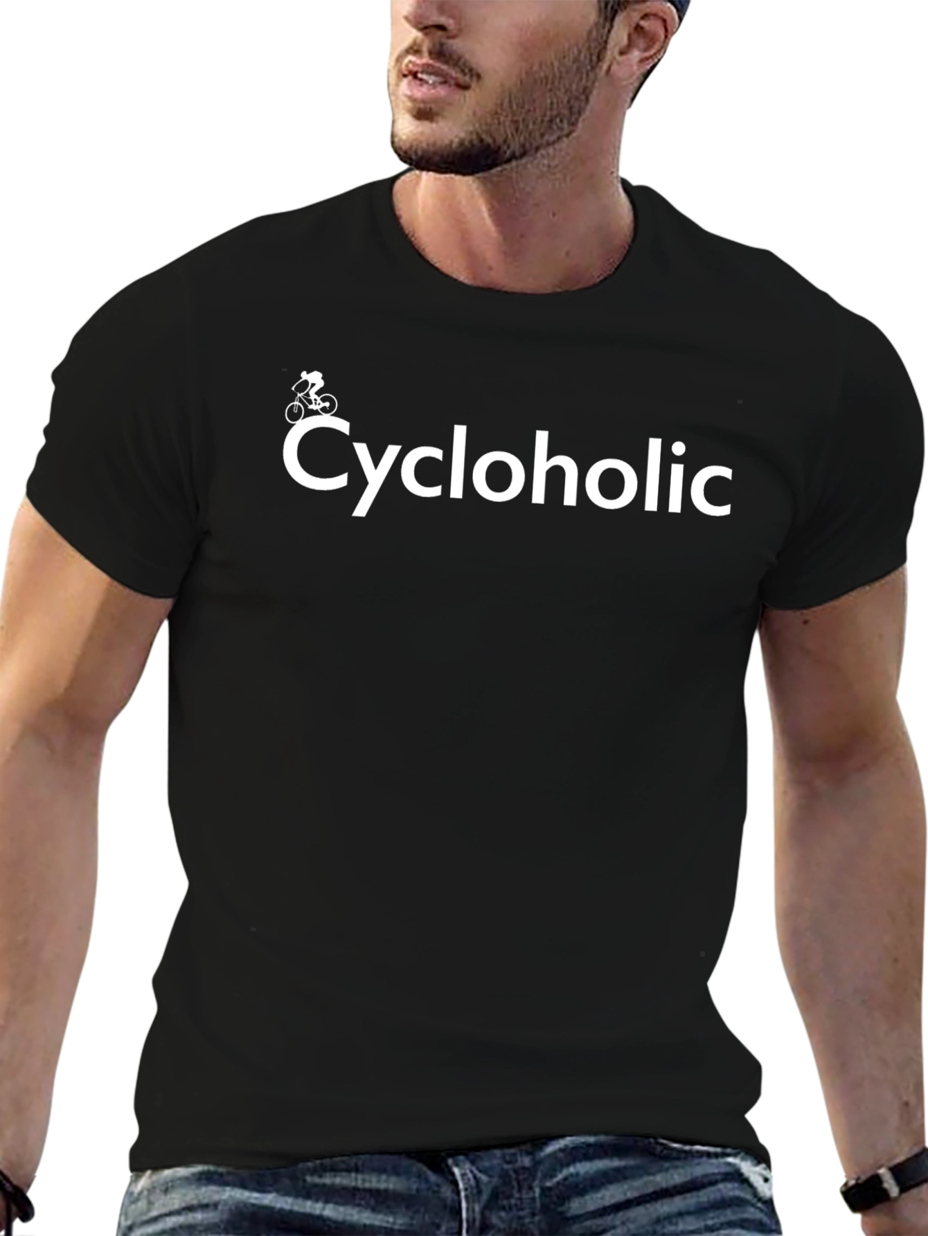 Cycloholic T-Shirt - Black - Cycling Enthusiast