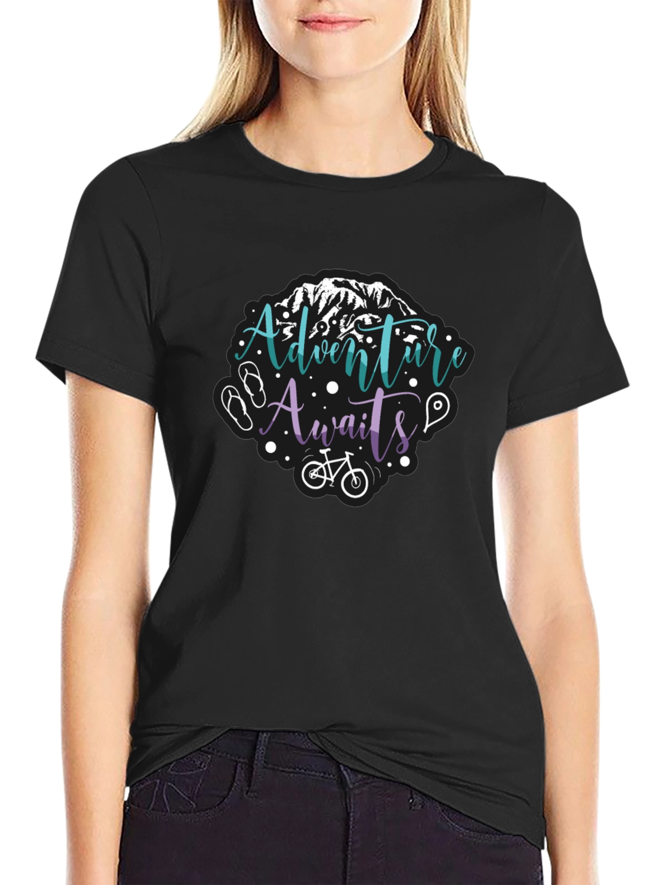 Adventure Awaits T-Shirt - Mountain Bike Graphic Tee