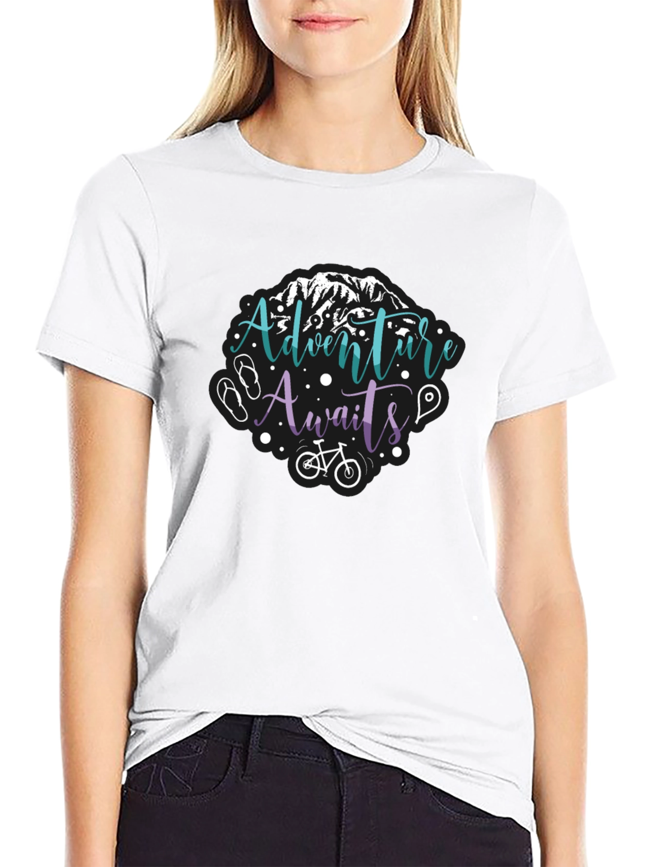 Adventure Awaits T-Shirt - Mountain Bike Graphic Tee