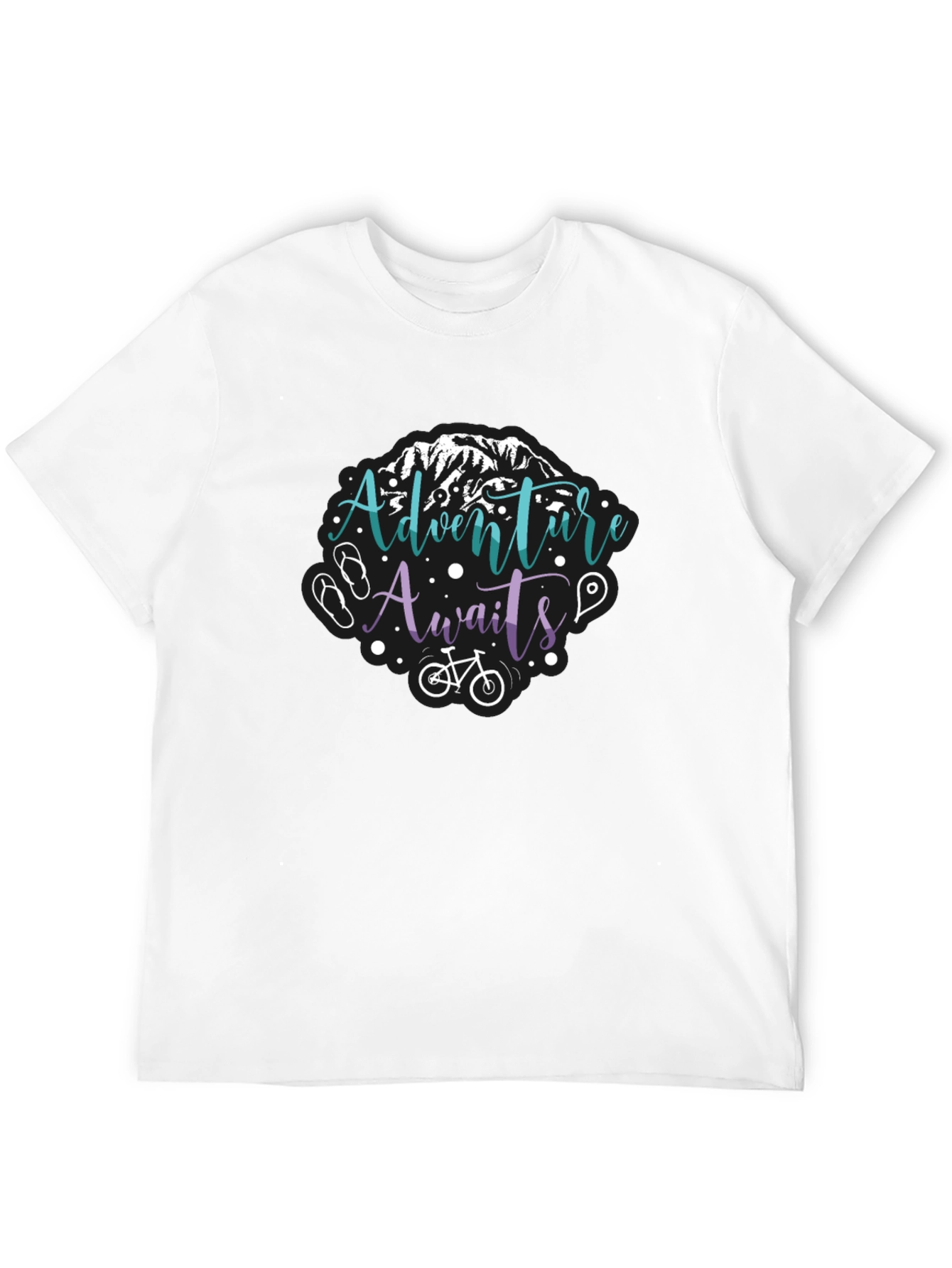Adventure Awaits T-Shirt - Mountain Bike Graphic Tee