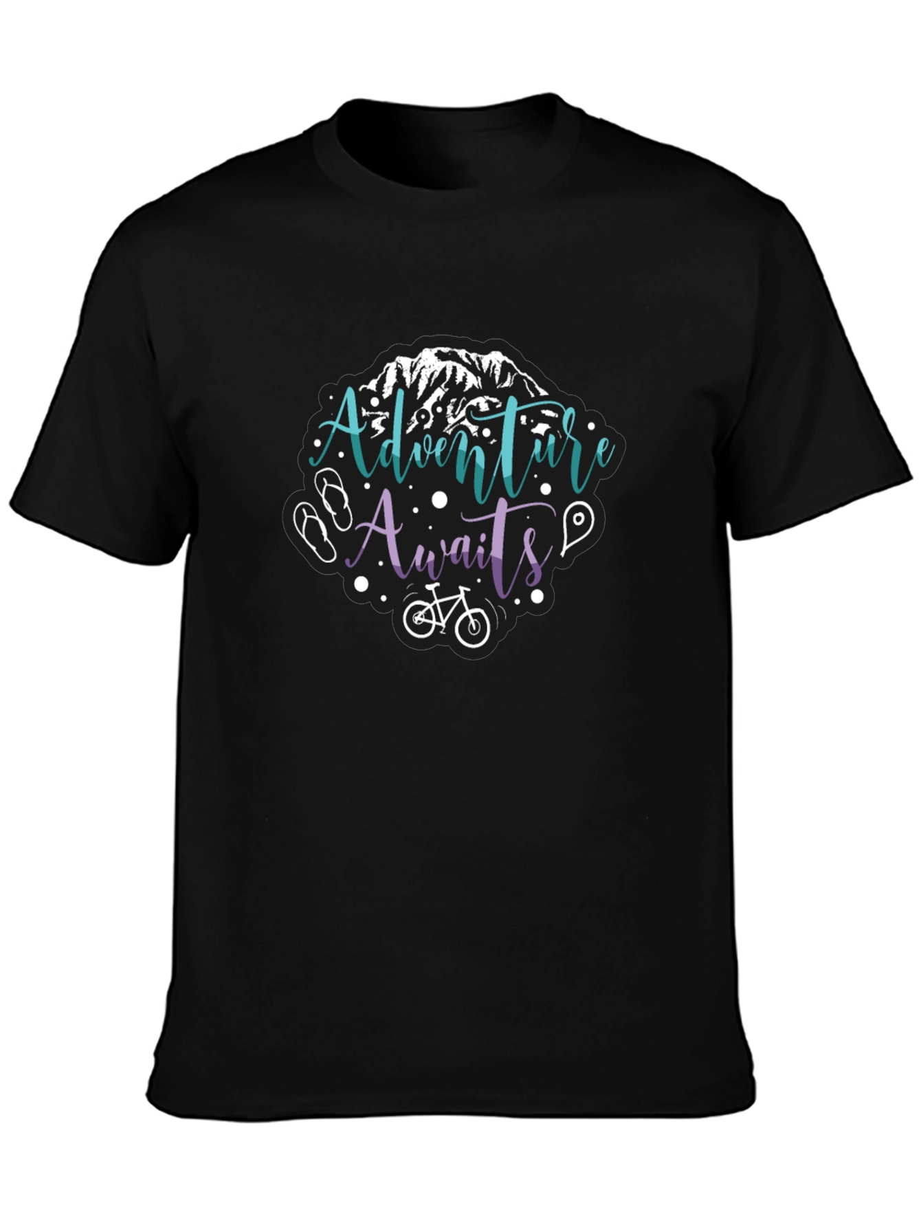 Adventure Awaits T-Shirt - Mountain Bike Graphic Tee
