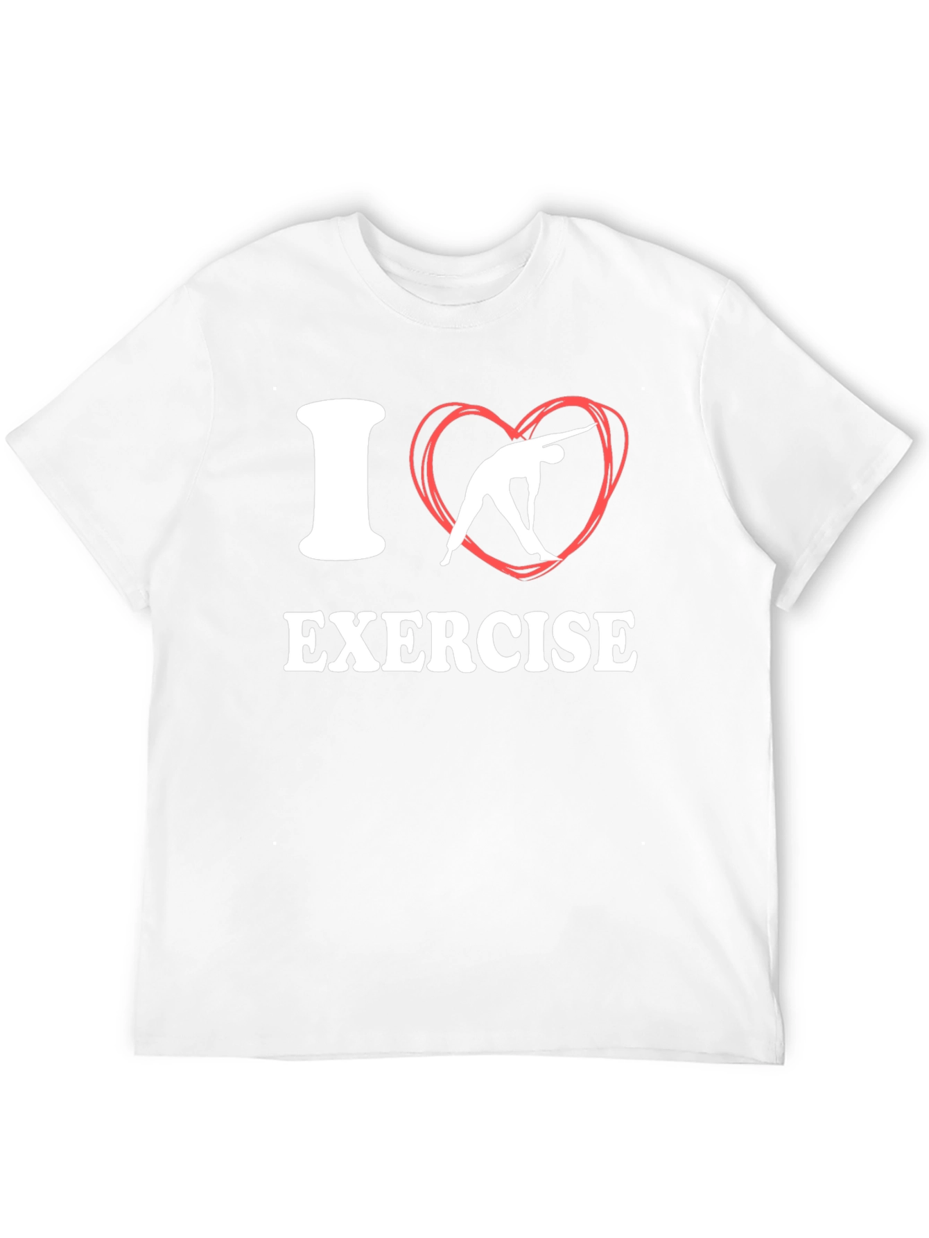 I Love Exercise T-Shirt - Black Fitness Tee