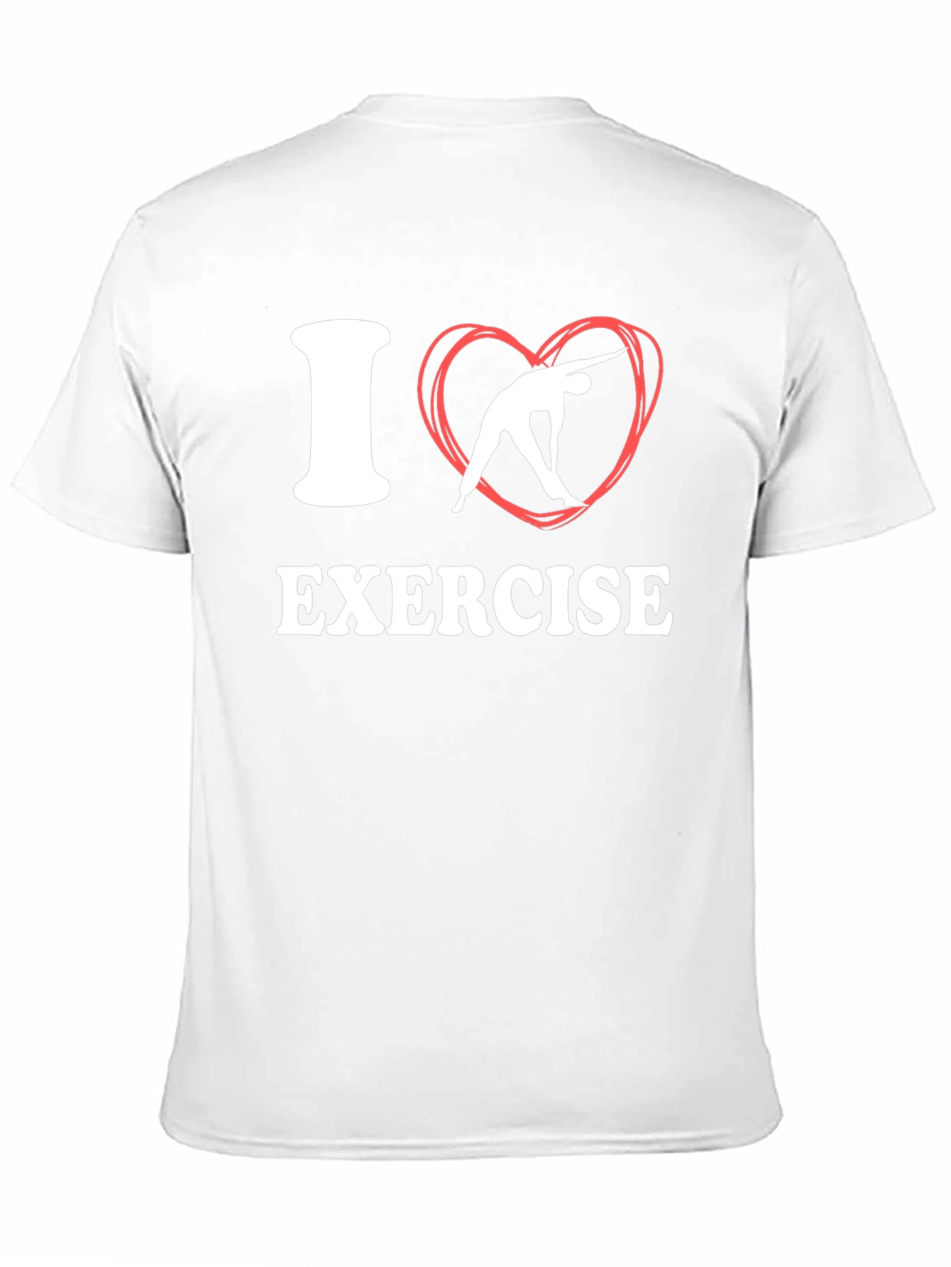 I Love Exercise T-Shirt - Black Fitness Tee