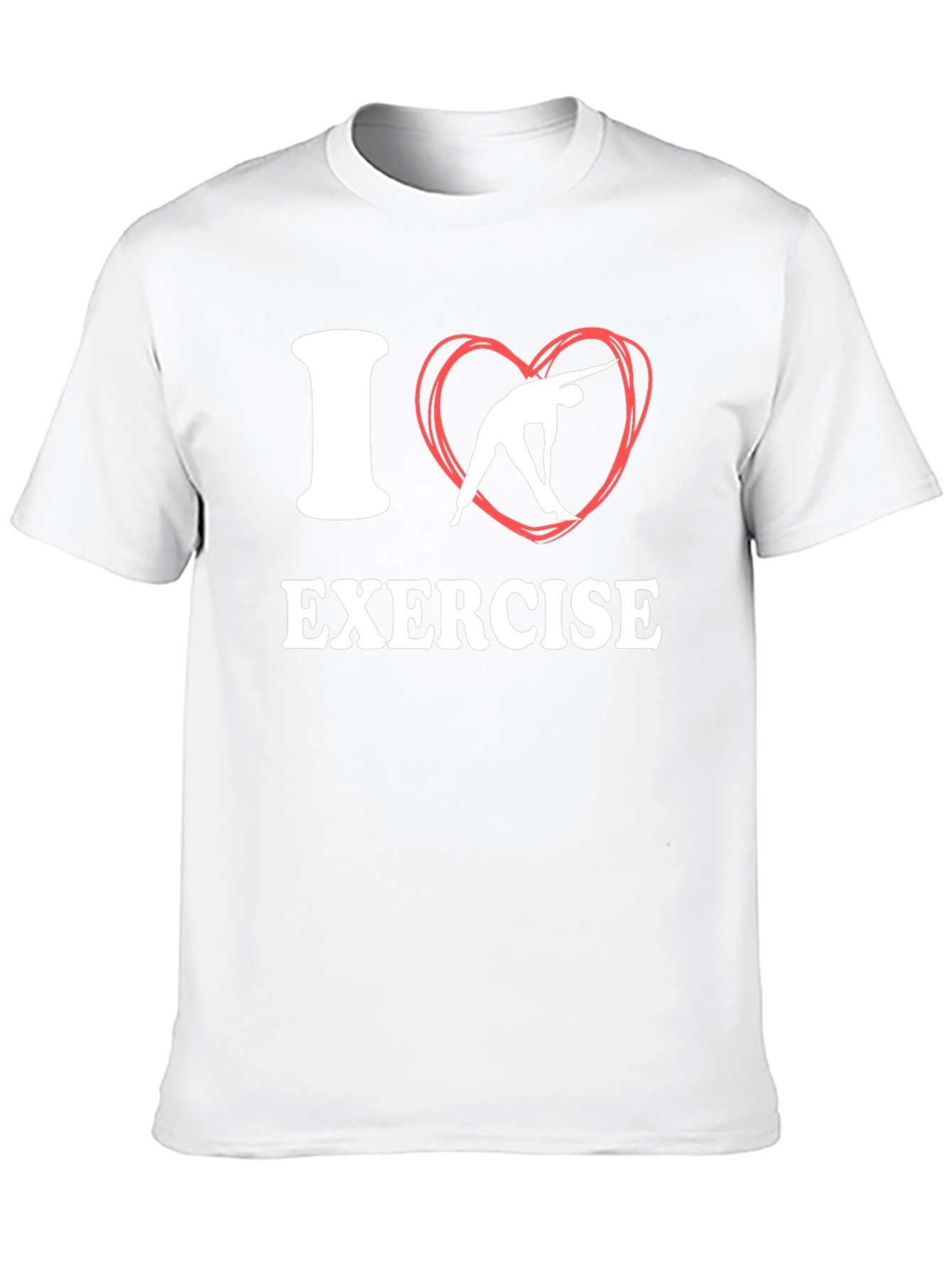 I Love Exercise T-Shirt - Black Fitness Tee