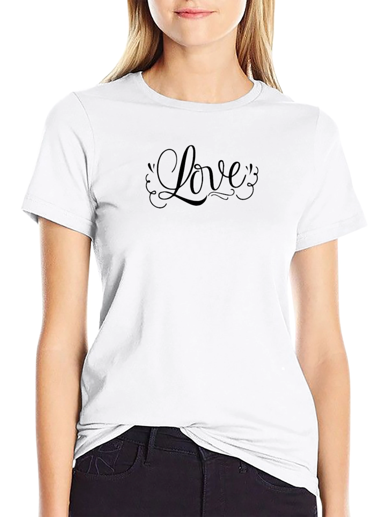 Love Graphic Black Tee - Stylish and Trendy