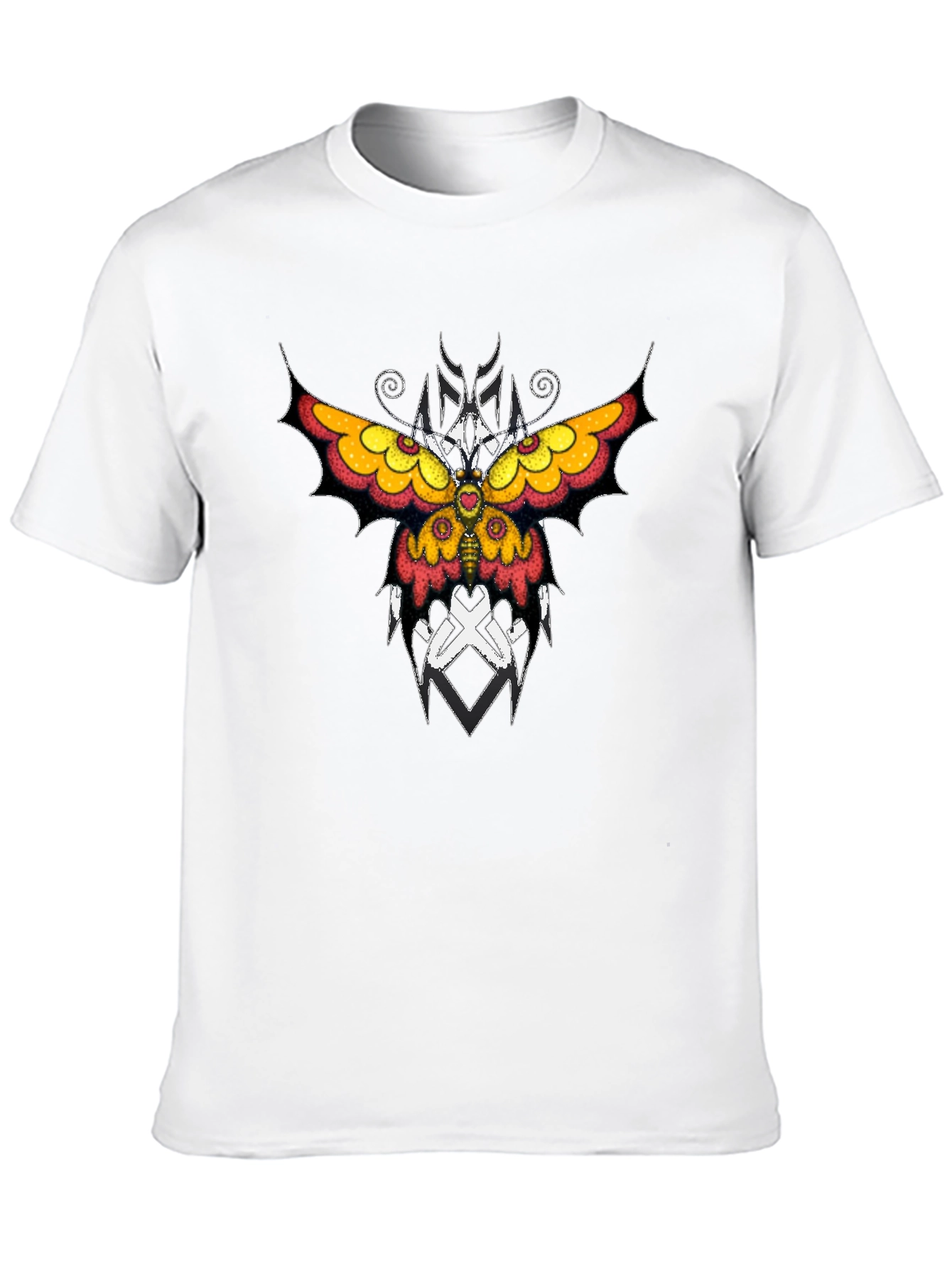 Butterfly Graphic T-Shirt - Stylish Black Tee