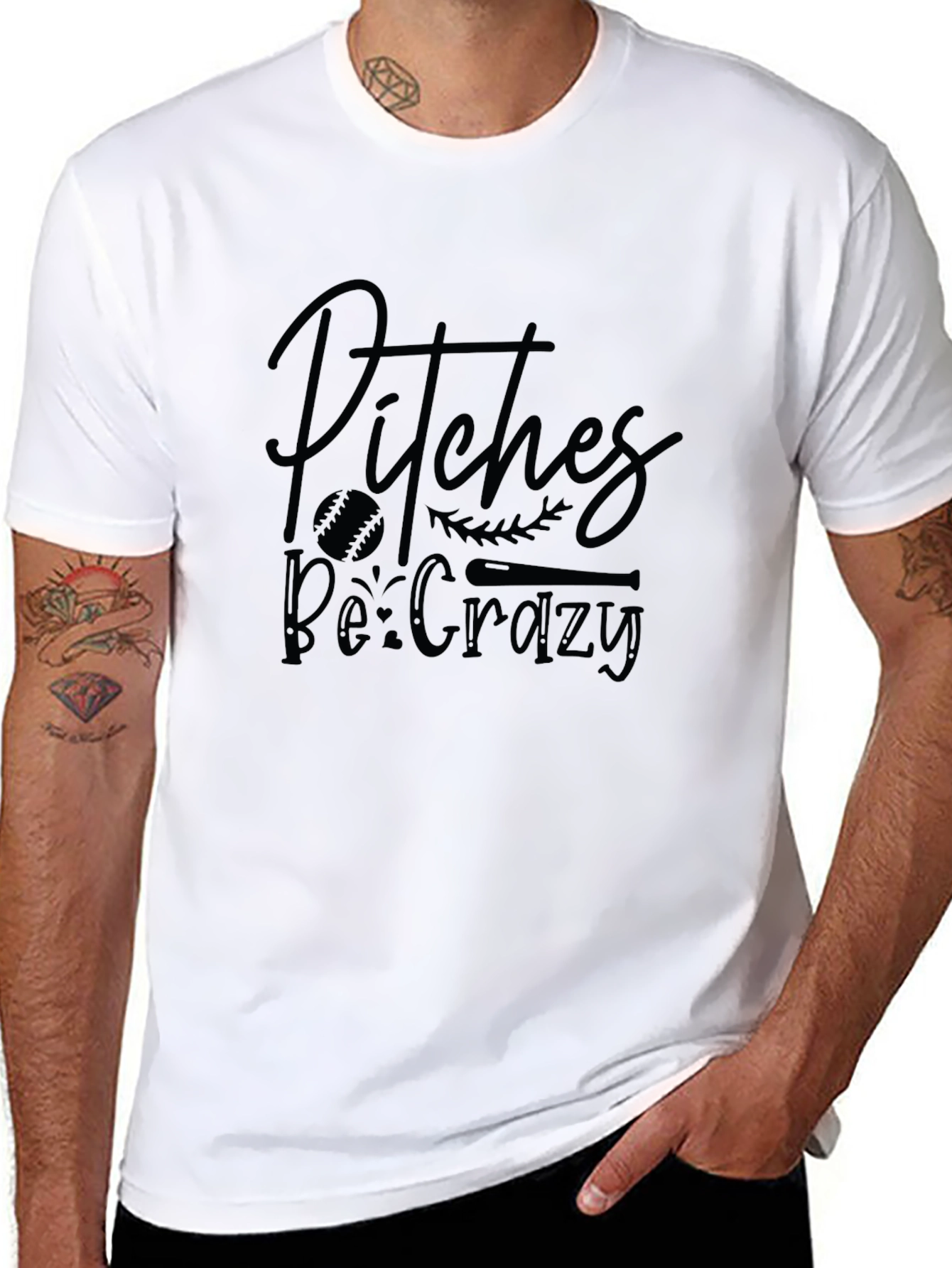 Pitches Be Crazy Graphic T-Shirt